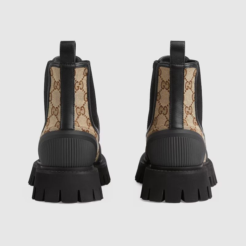Gucci o1s1wg110425 Women's GG Canvas Ankle Boots in Multicolor Size US 9.5 / IT 39.5 - 5 Thumbnail