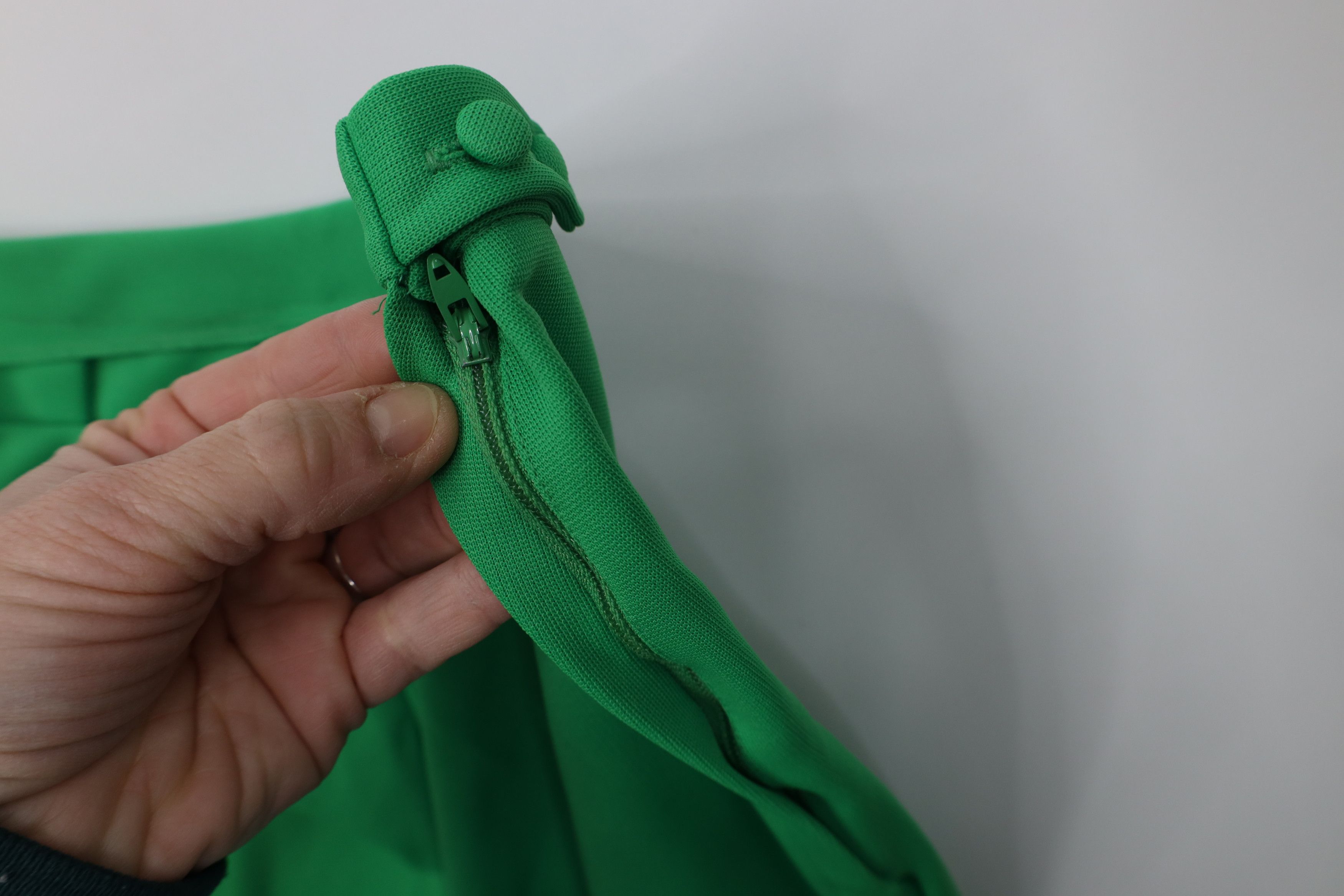 Vintage Vintage 70s Streetwear Flared Wide Leg Chino Pants Green USA Size 28" / US 6 / IT 42 - 7 Thumbnail