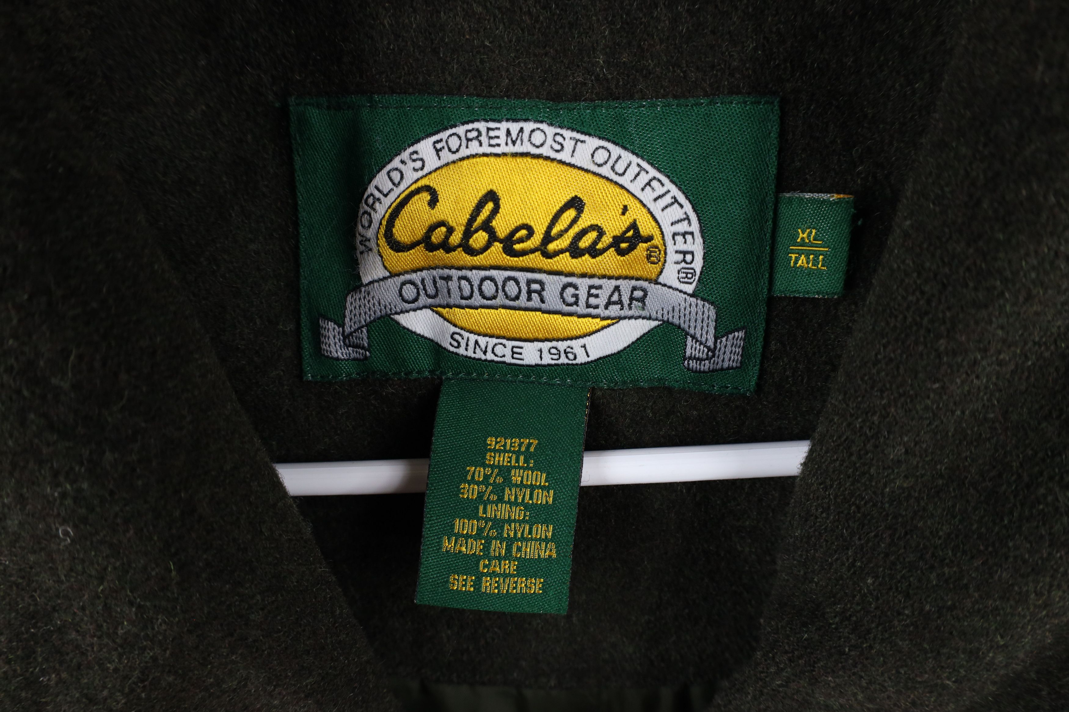 Cabelas × Vintage Vintage Cabelas Heavyweight Wool Chore Barn Jacket Green Size US XL / EU 56 / 4 - 7 Thumbnail