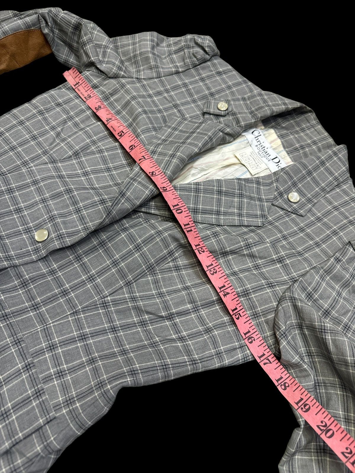 Dior VINTAGE CHRISTIAN DIOR CROPPED WOOL BLAZER Size S / US 4 / IT 40 - 7 Thumbnail