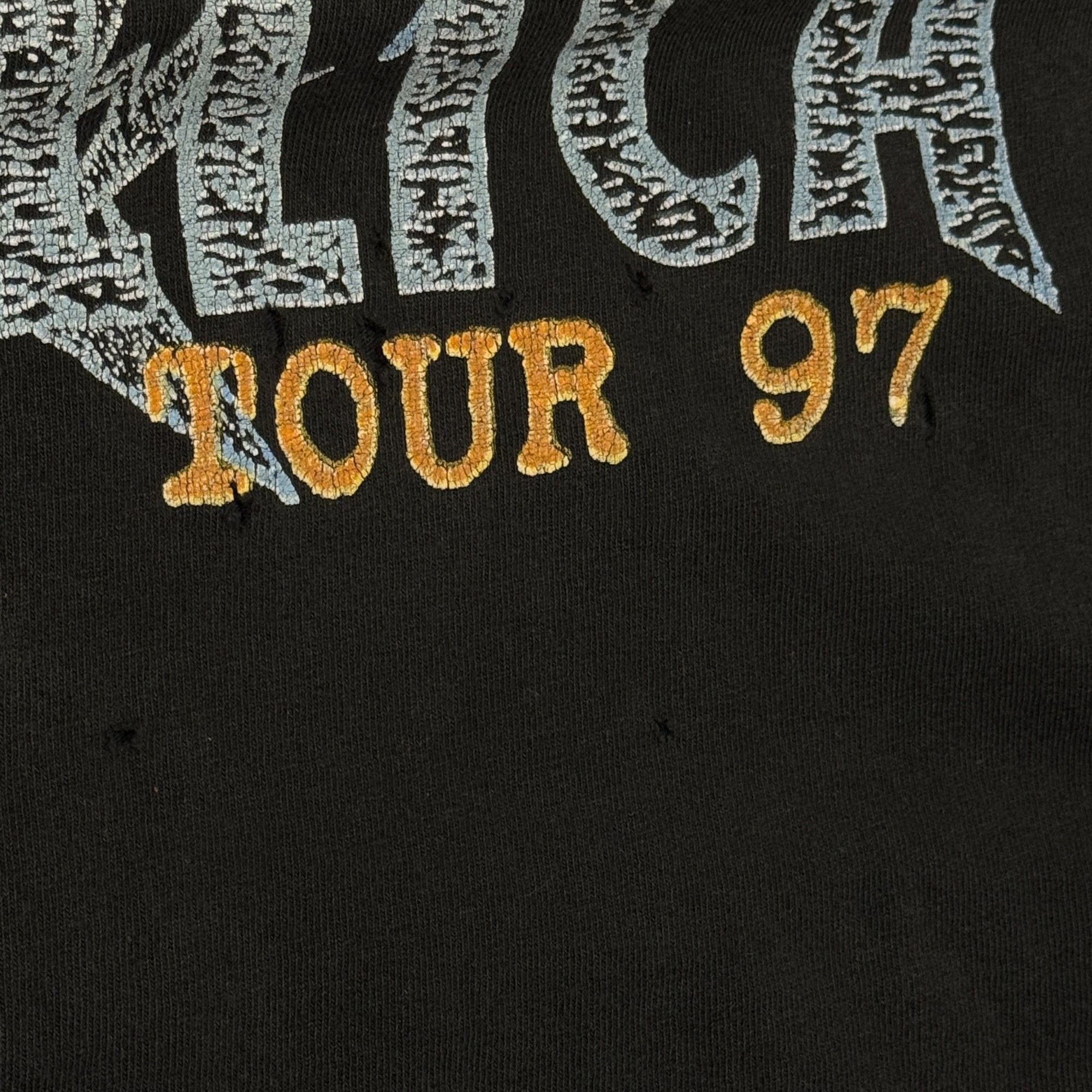 Vintage 1997 Metallica Concert Tour Band T-Shirt Size US XL / EU 56 / 4 - 3 Thumbnail
