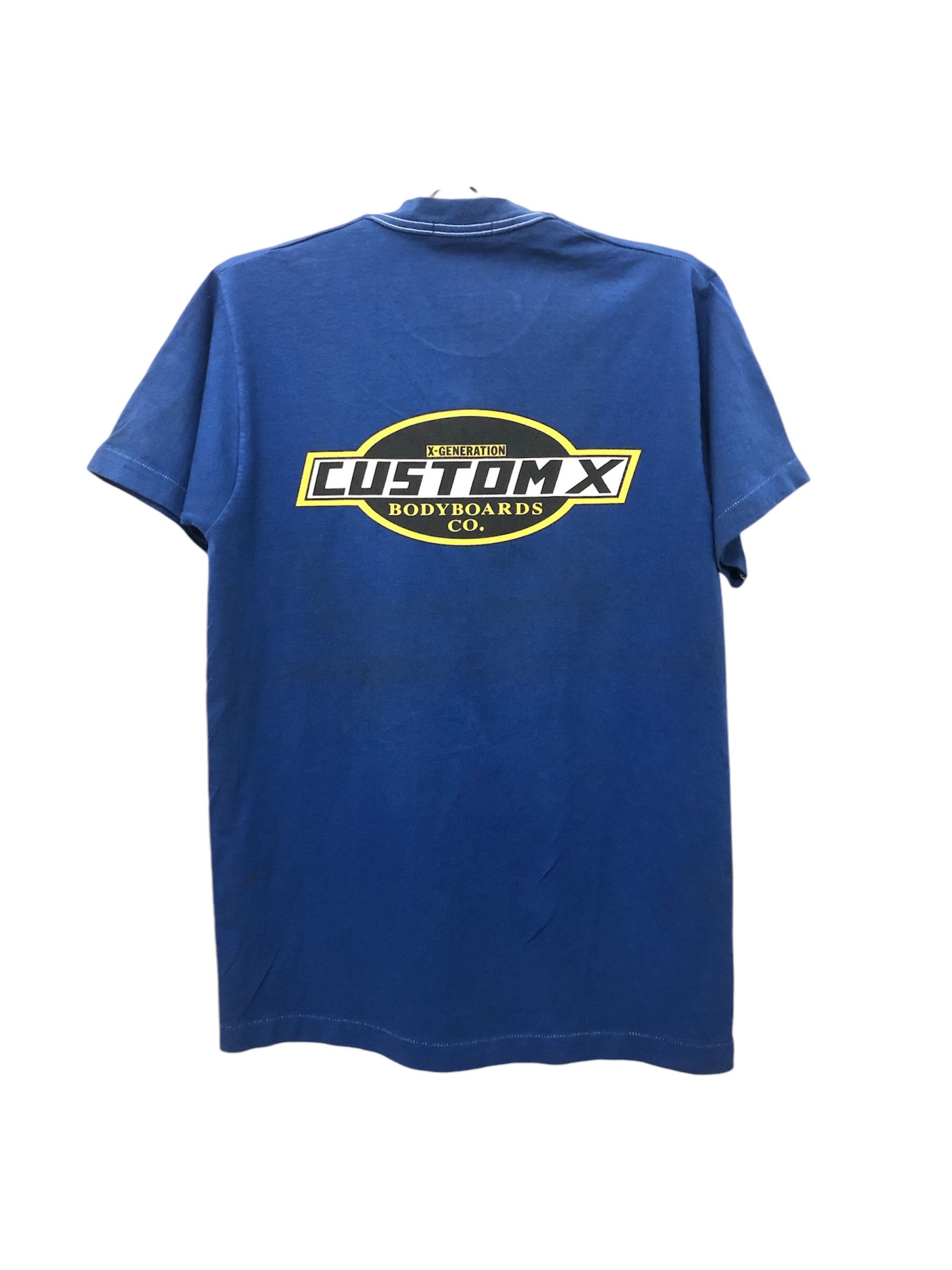 Sports Specialties × The Game × Vintage Vintage Worn 90s CustomX Bodyboards Co Tshirt Size US M / EU 48-50 / 2 - 1 Thumbnail