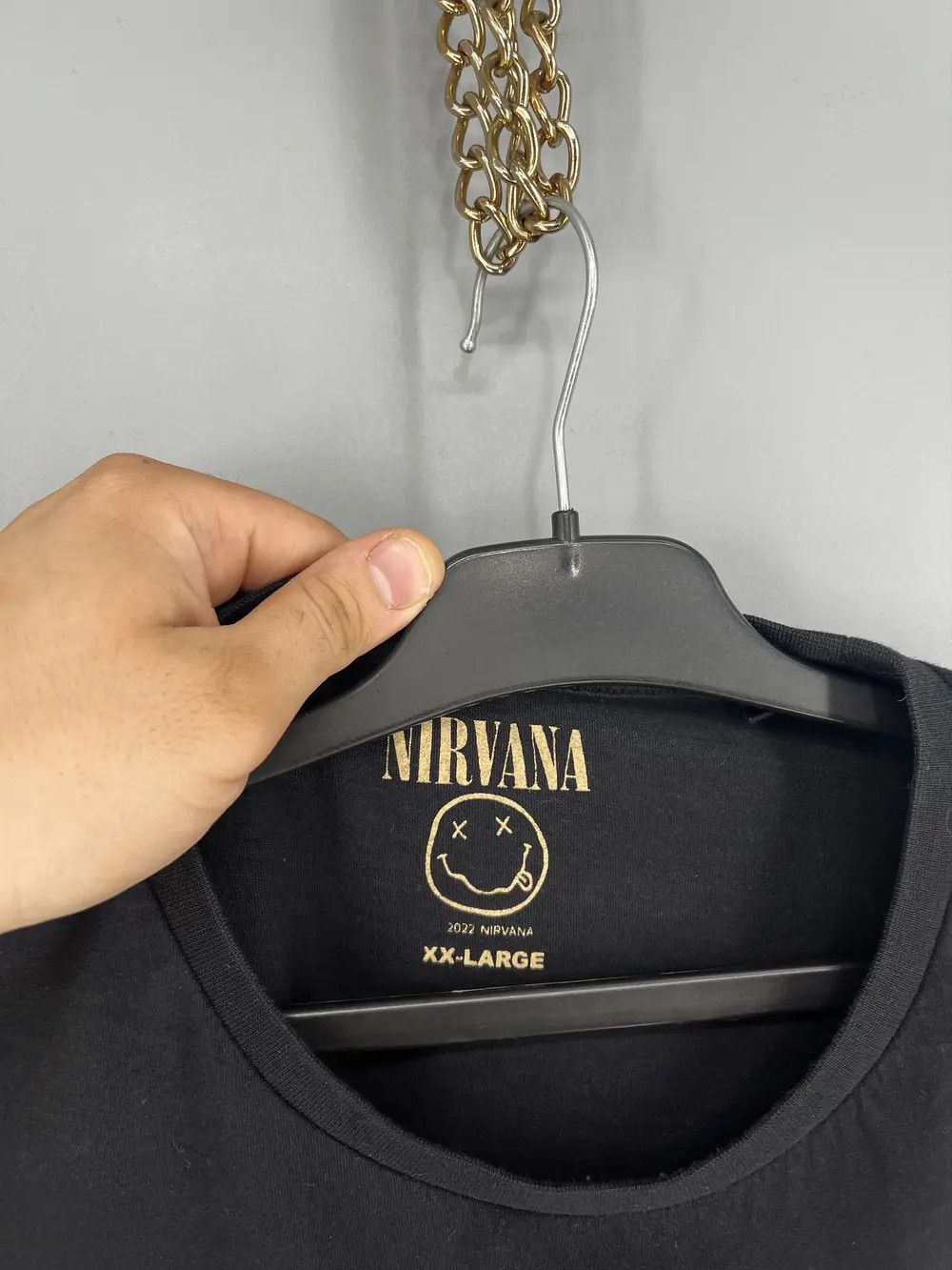 Band Tees × Vintage Nirvana Vintage Tee Men's Size L Black Short Sleeve Size US XXL / EU 58 / 5 - 10 Thumbnail
