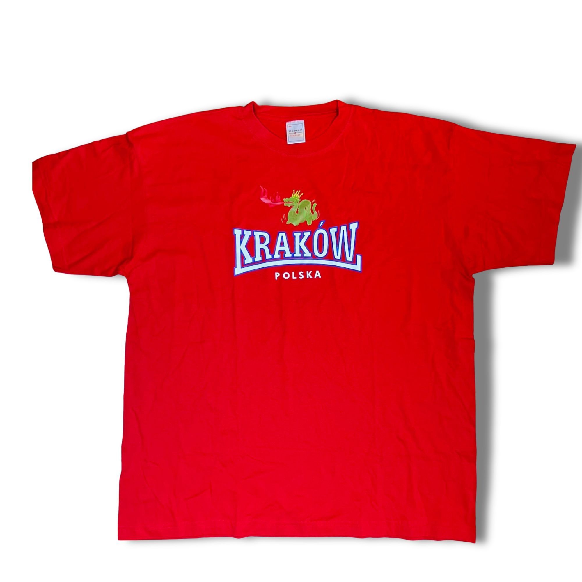 Other Stedman Comfort Red Kraków Polska T-Shirt XXL 100% Cotton Ca Size US XXL / EU 58 / 5 - 2 Thumbnail