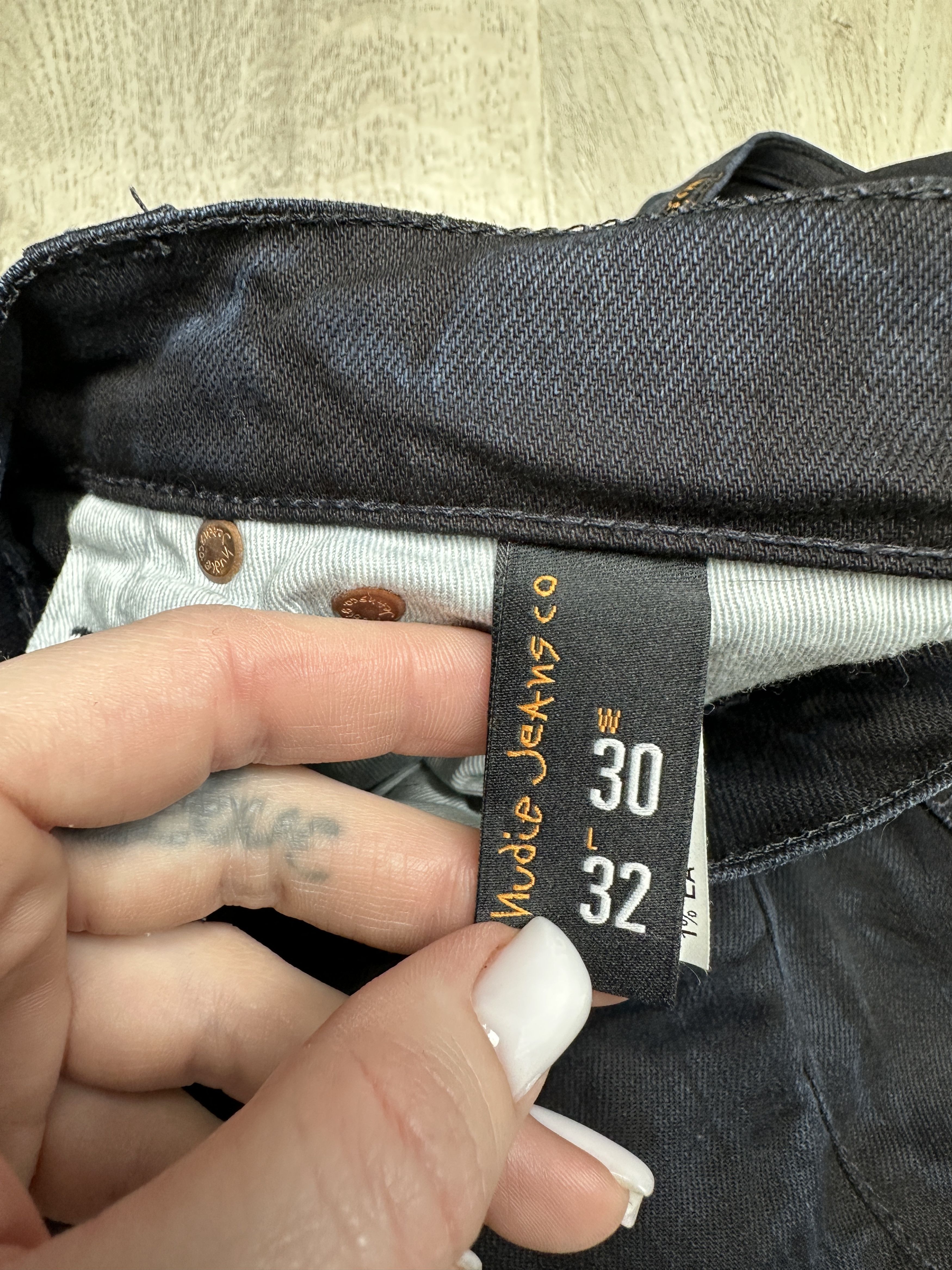 Nudie Jeans Nudie Jeans Grim Tim Mens Denim Pants Jeans Size US 30 / EU 46 - 6 Thumbnail