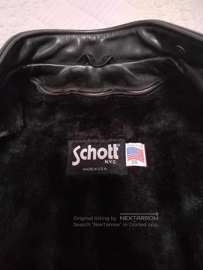 Other Schott Soft castrated cowhide 641 stand-up collar motorcyc Size US M / EU 48-50 / 2 - 6 Thumbnail