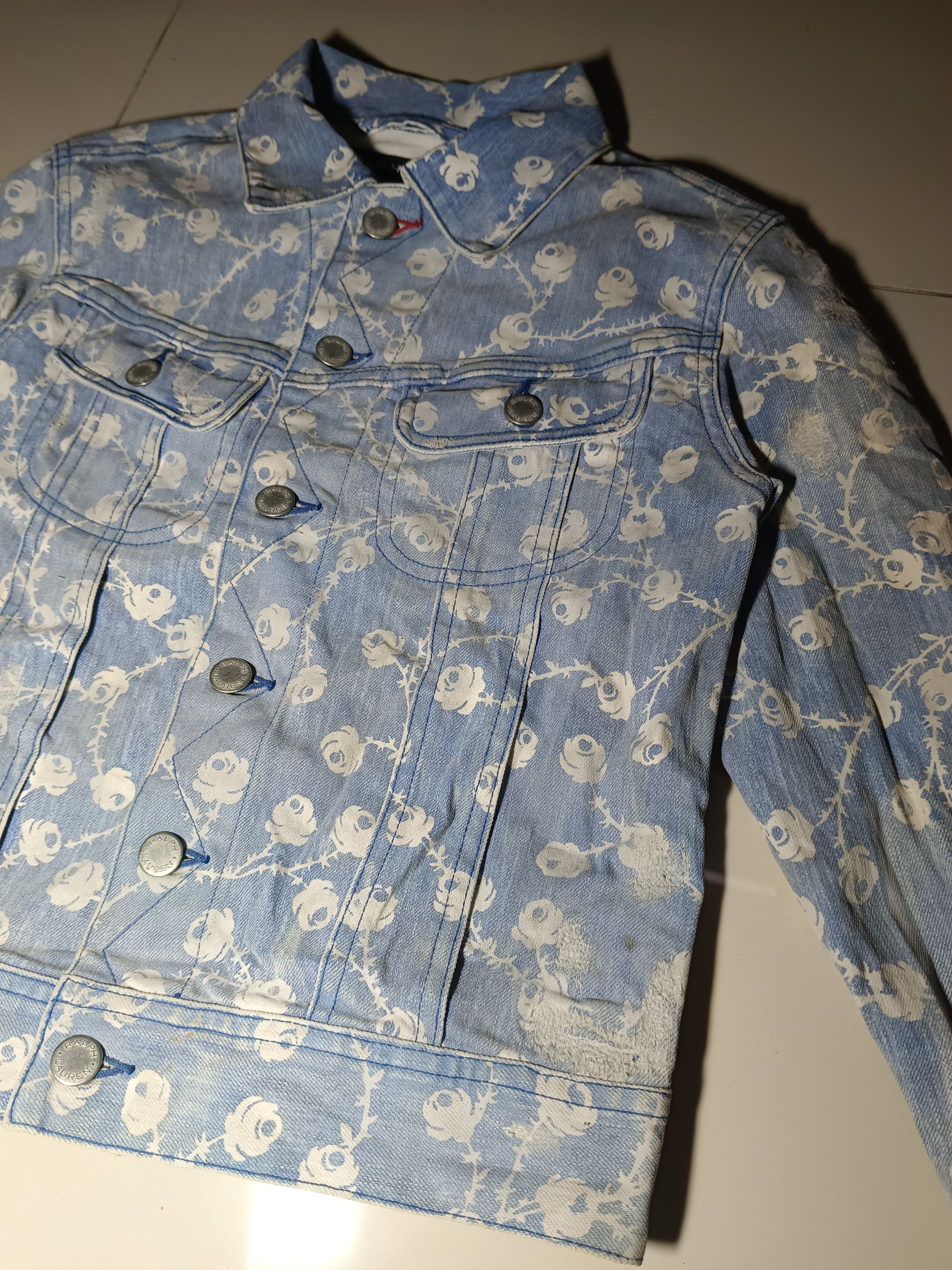 Ralph Lauren Ralph Lauren Distressed Trucker Jacket Size US XS / EU 42 / 0 - 7 Thumbnail