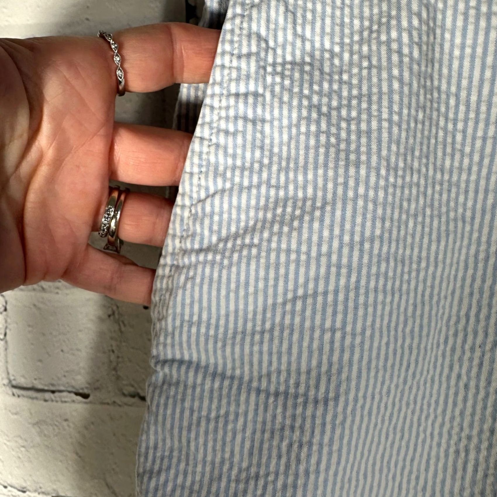 Vineyard Vines Vineyard Vines Mens Blue White Striped Seersucker Shorts 40 Preppy Summer Vintage? Size US 36 / EU 52 - 2 Thumbnail