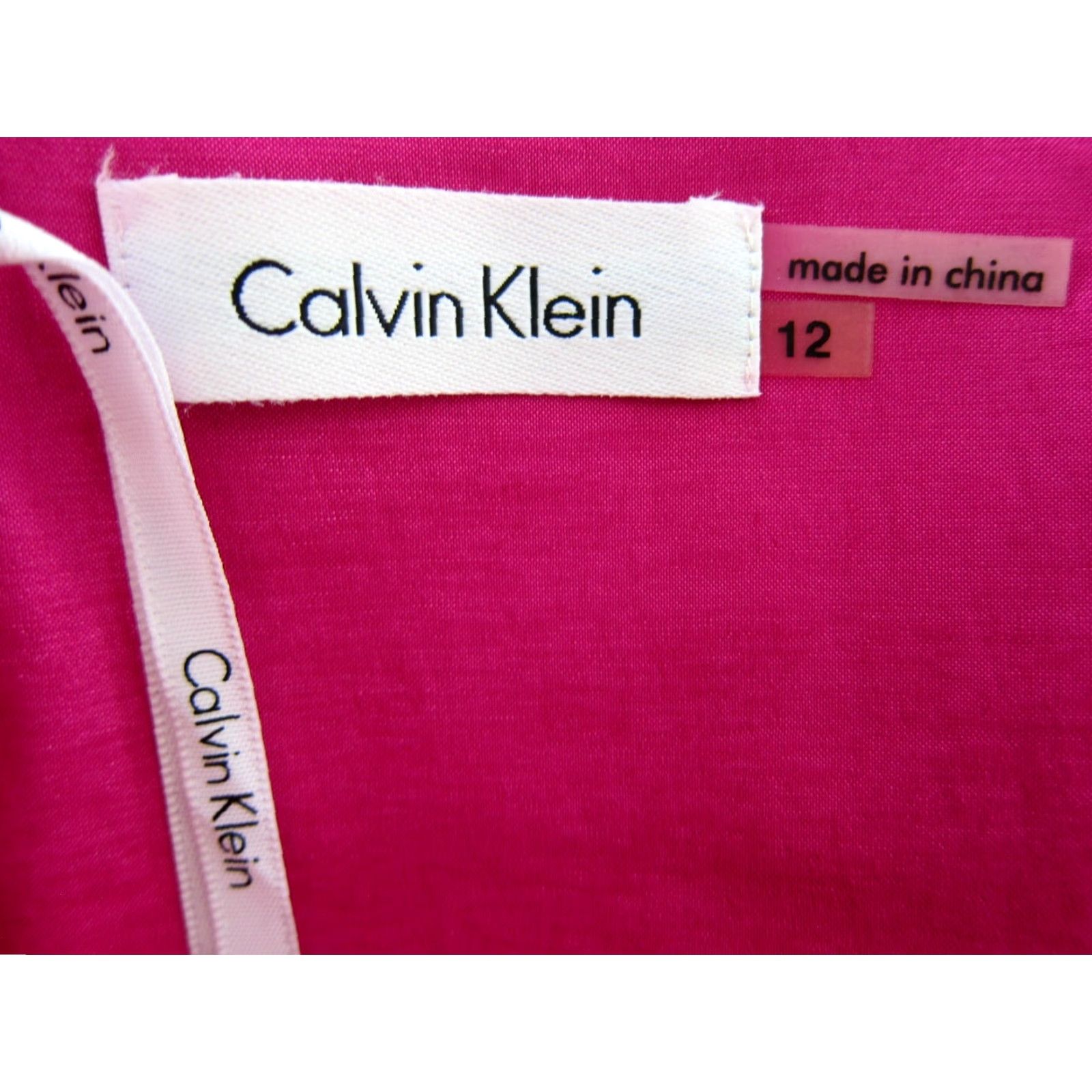Calvin Klein Calvin Klein Dress Women 12 Pink Fuschia Spaghetti Strap Sheath Prom Cocktail NWT Size XL / US 12-14 / IT 48-50 - 3 Thumbnail