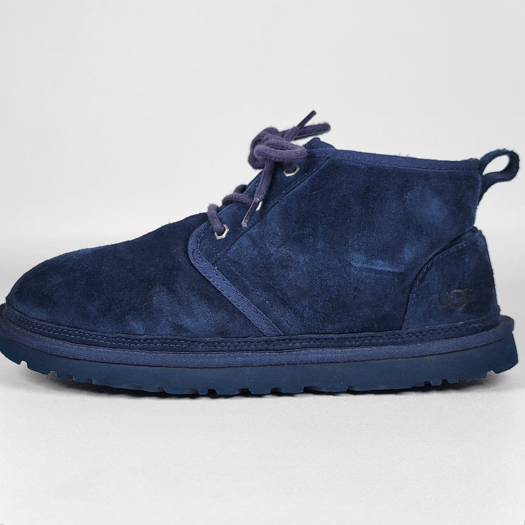 Ugg UGG Boots Men Neumel Suede Chukka Navy 3236 Size 10 Casual Travel Wool Lined Round Toe Lace Up Shoes Mens Size US 10 / EU 43 - 7 Thumbnail