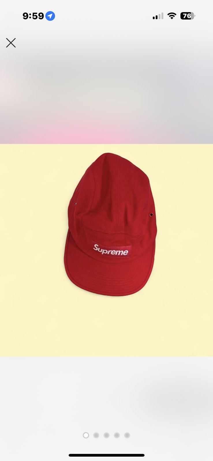 Supreme Supreme wool 5 panel hat Size ONE SIZE - 4 Thumbnail