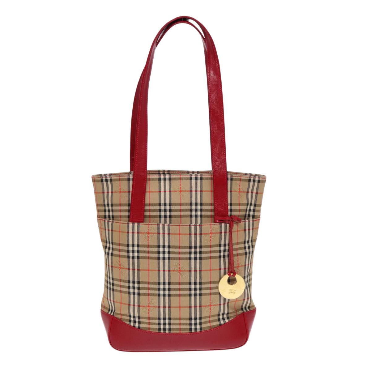 Burberry Nova Check Beige Canvas Tote Bag (Pre-Owned) Size ONE SIZE - 1 Thumbnail