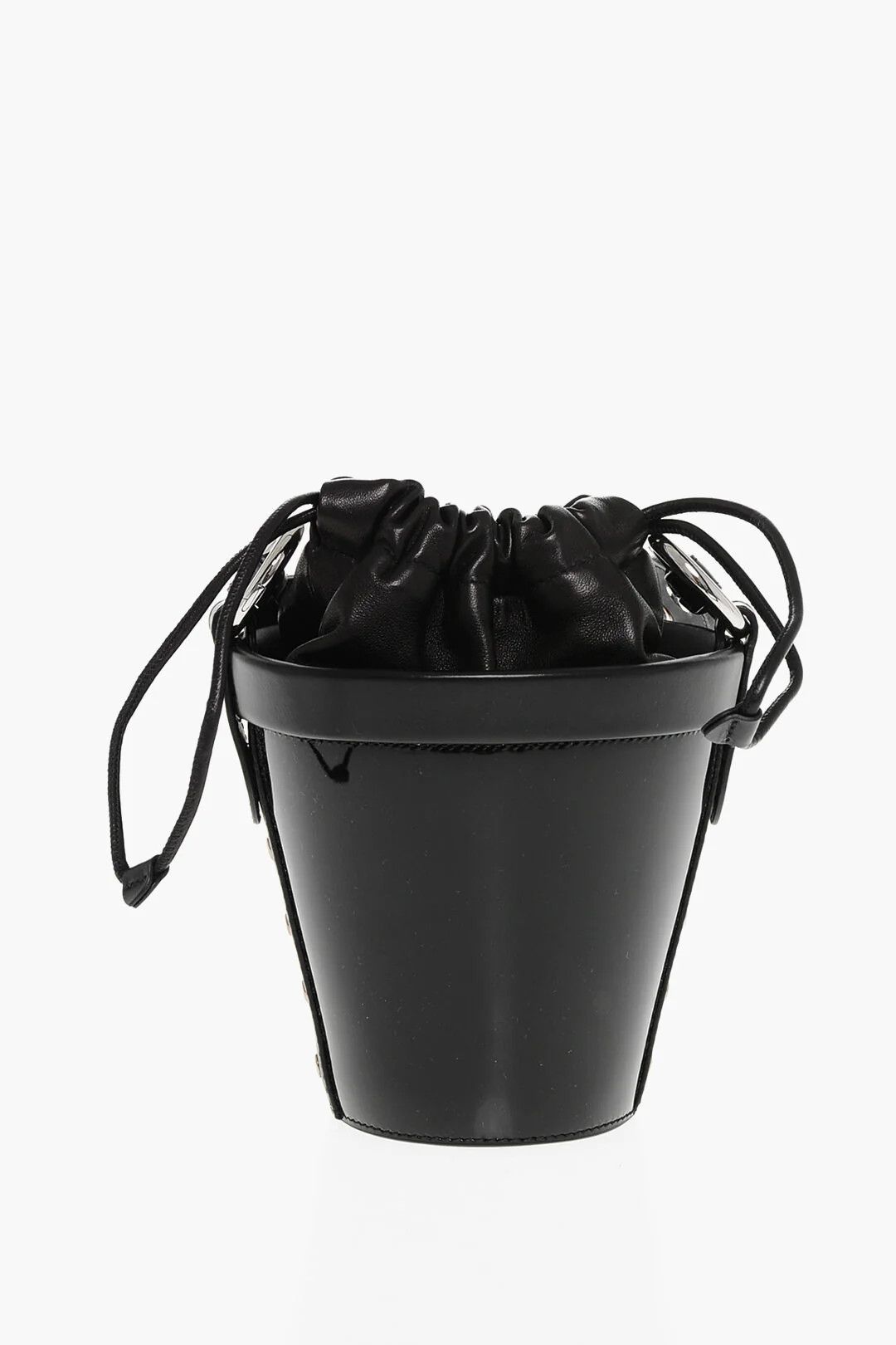 Maison Margiela og1mm0326 Size: OS / Patent Leather Bucket Bag in Black Size ONE SIZE - 1 Thumbnail