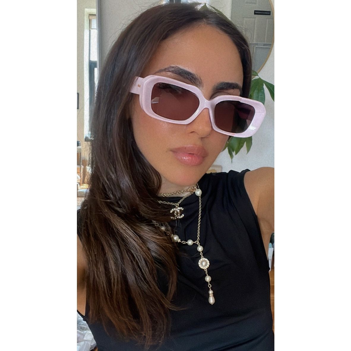 【関税＆送料込み】Gucci Gg1531Sk Sunglasses Gucci Gg1531sk Black Female Rectangle Sunglasses | Eyewear Index