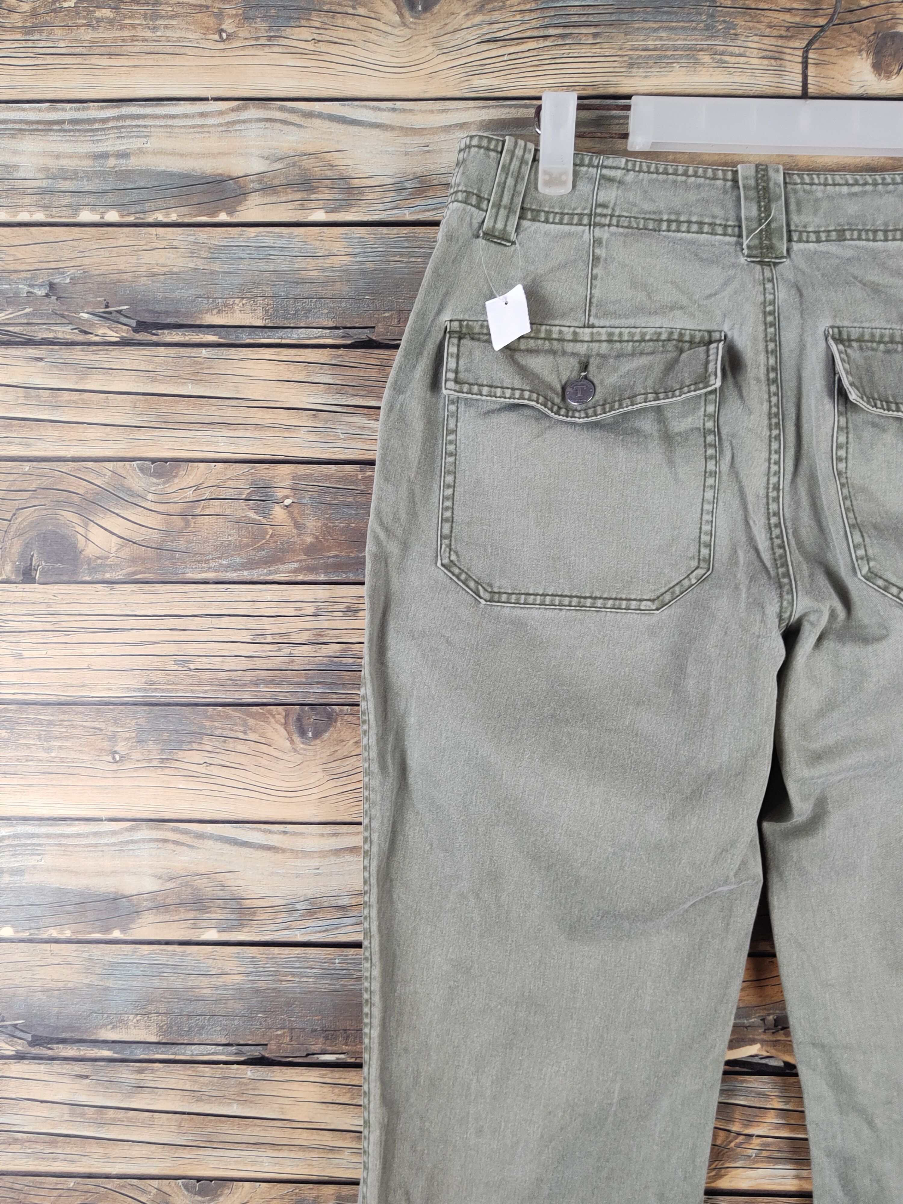 Japanese Brand DL Tint Green Faded Multipocket Casual Pants #962 Size 28" / US 6 / IT 42 - 8 Thumbnail