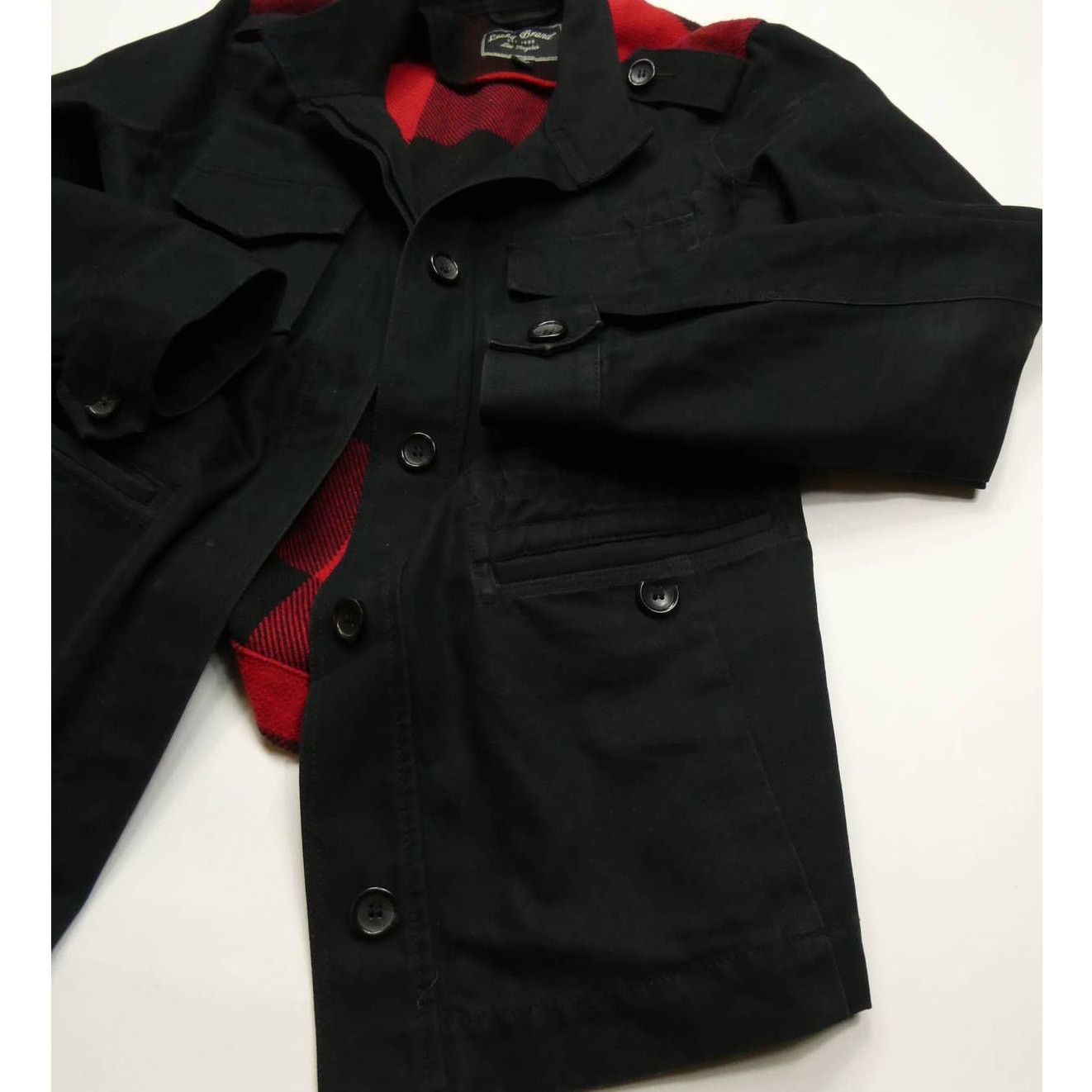 Lucky Brand LUCKY BRAND canvas jacket with flannel back, medium, NEW Size M / US 6-8 / IT 42-44 - 2 Thumbnail
