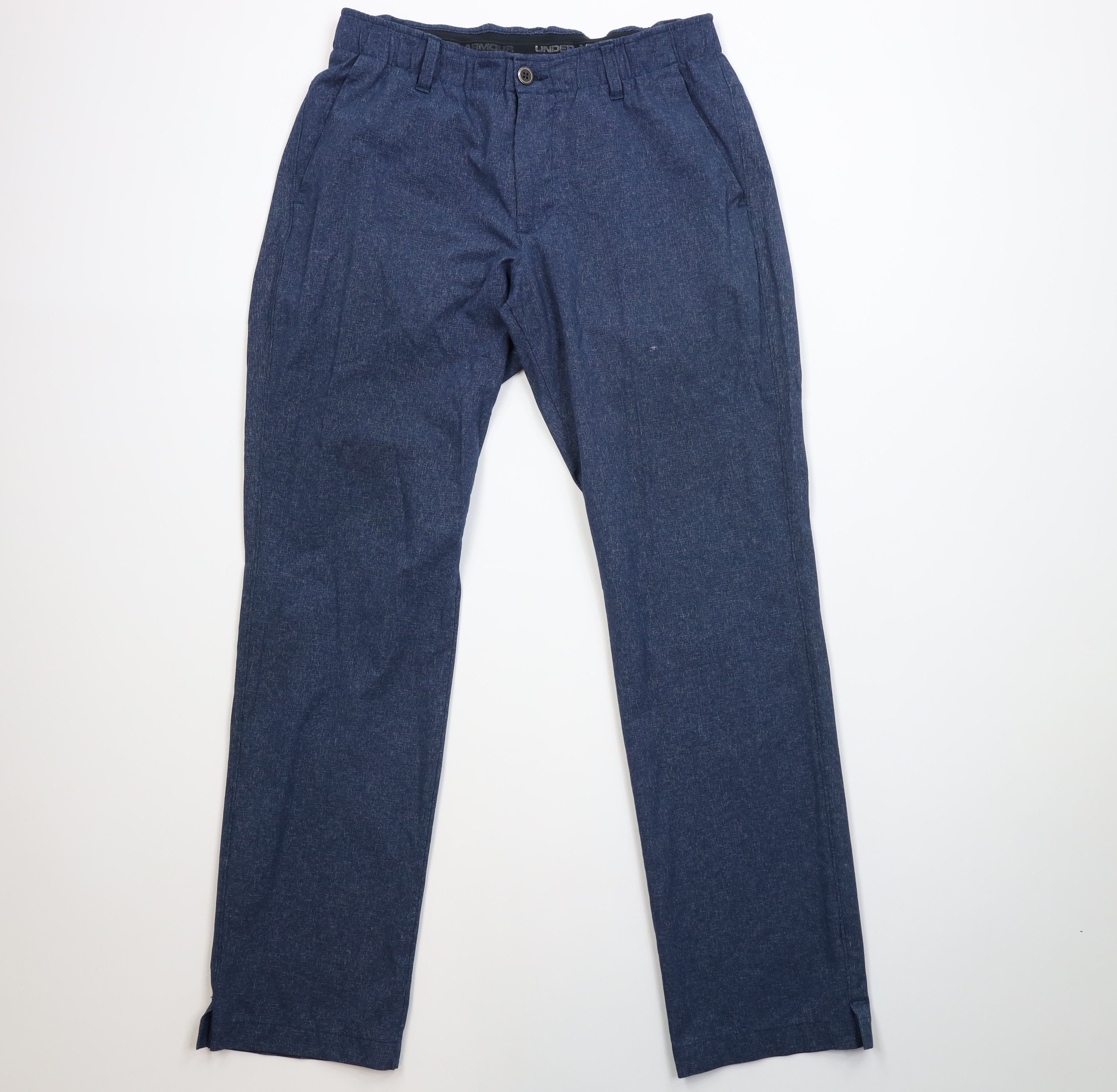 Under Armour Under Armour Chambray Knit Golfing Golf Chino Pants Blue Size US 32 / EU 48 - 1 Thumbnail