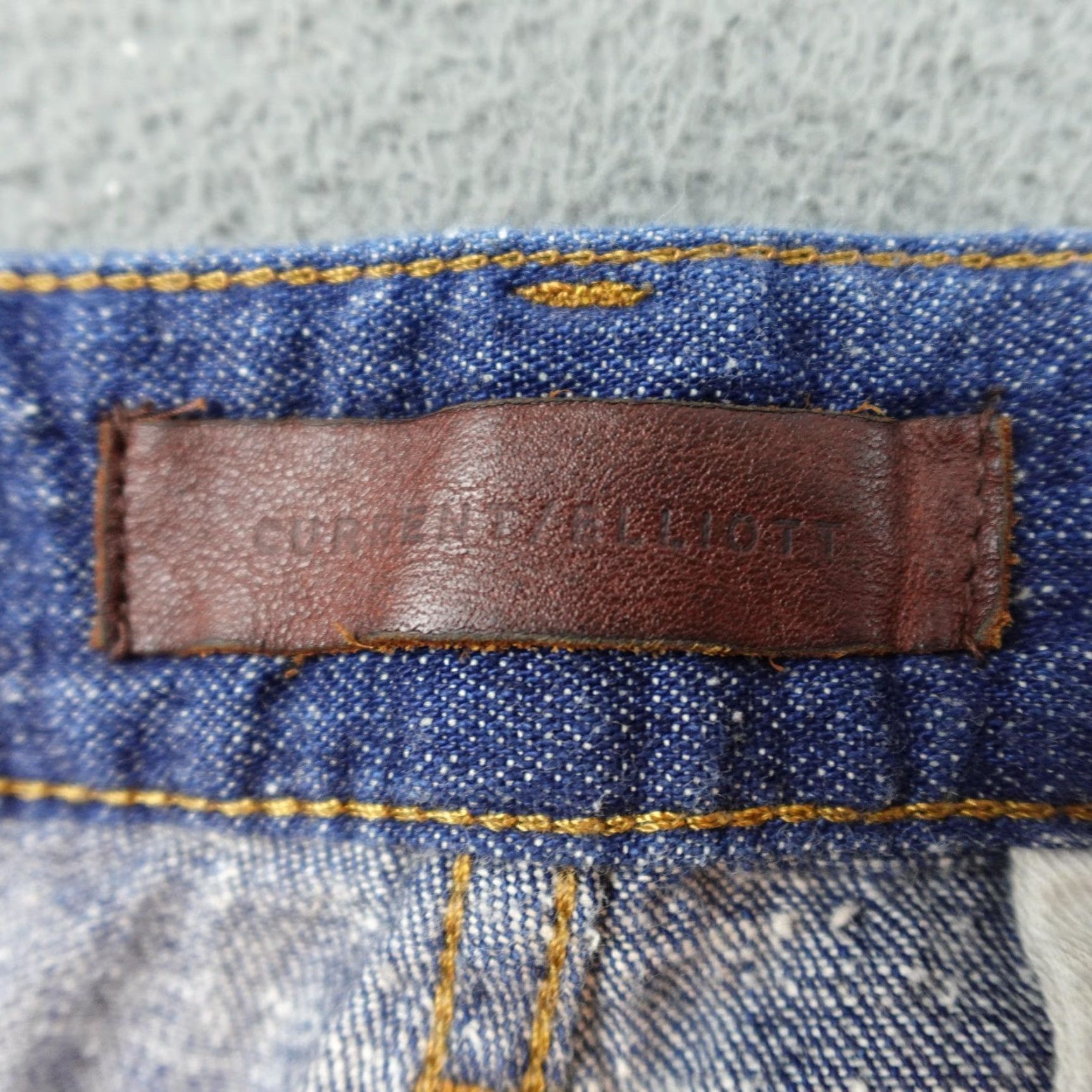 Vintage Current/Elliott Denim Pants Mens 33 Blue Ink Selvage Slim Straight CEM0106SV Size US 33 - 4 Thumbnail