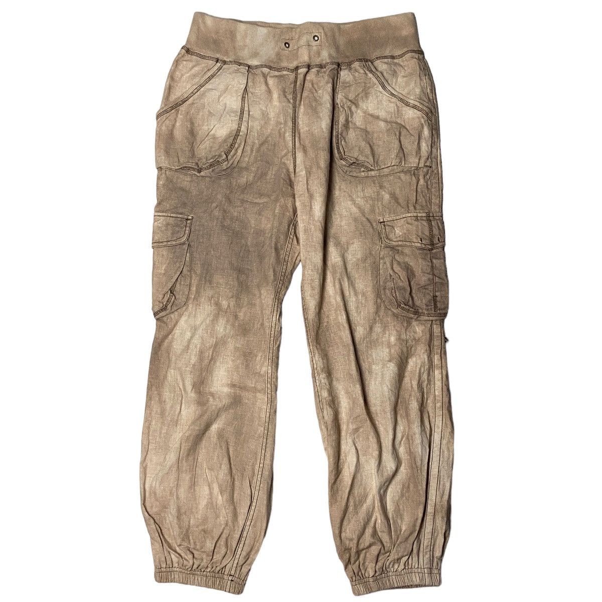 image of If Six Was Nine x Le Grande Bleu L G B 2000's G.o.a Cargo Dyed Suspender Pants in Light Brown (Size