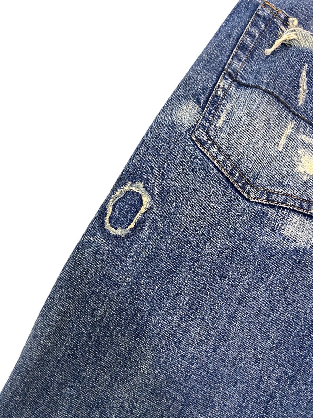 Abercrombie & Fitch × Vintage 💥 Vintage Abercrombie & Fitch Denim Distressed Punk Ripped Size US 34 / EU 50 - 12 Thumbnail