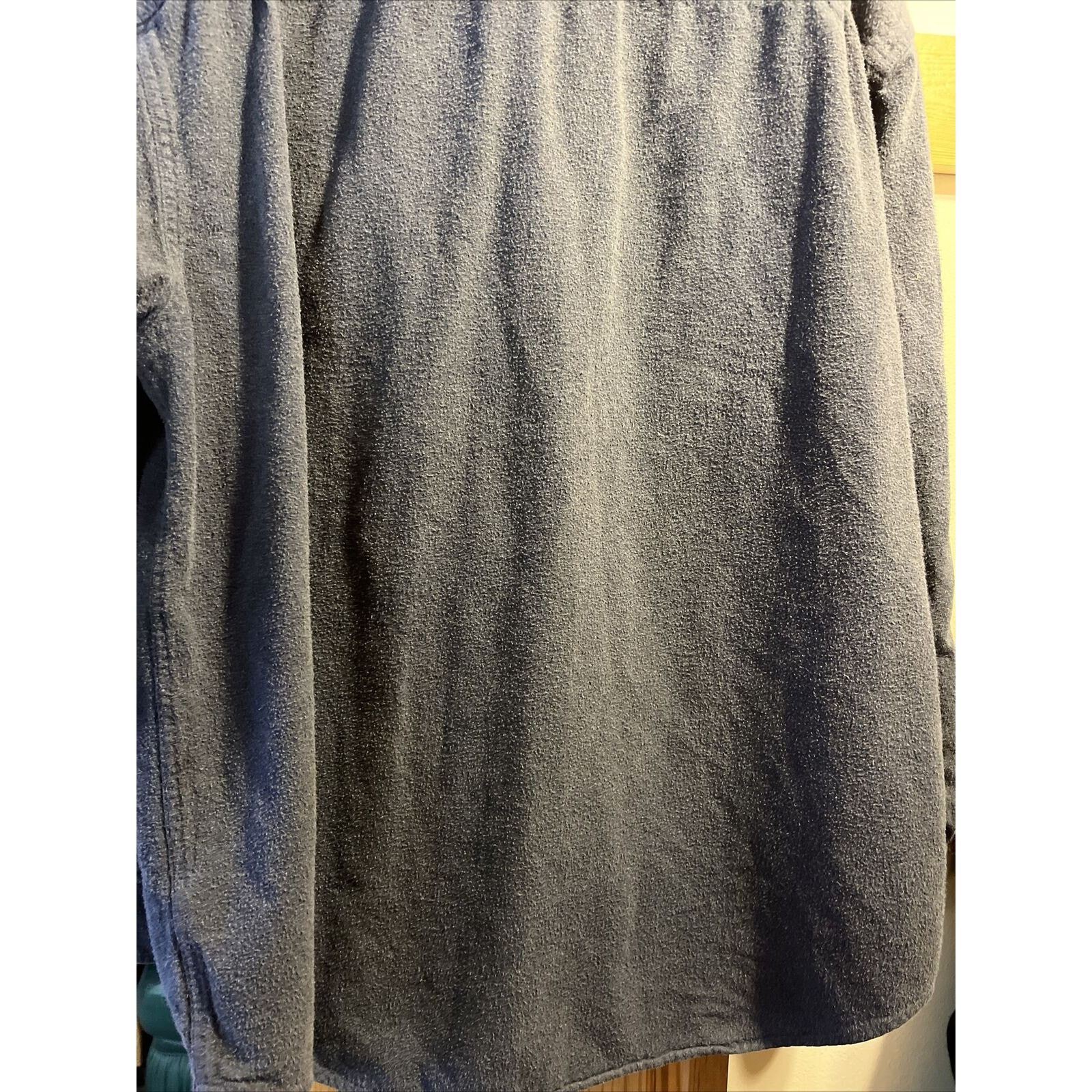 St. Johns Bay St. John’s Bay Men’s L Navy Blue Button Chamois Cotton Shirt Size US L / EU 52-54 / 3 - 14 Thumbnail