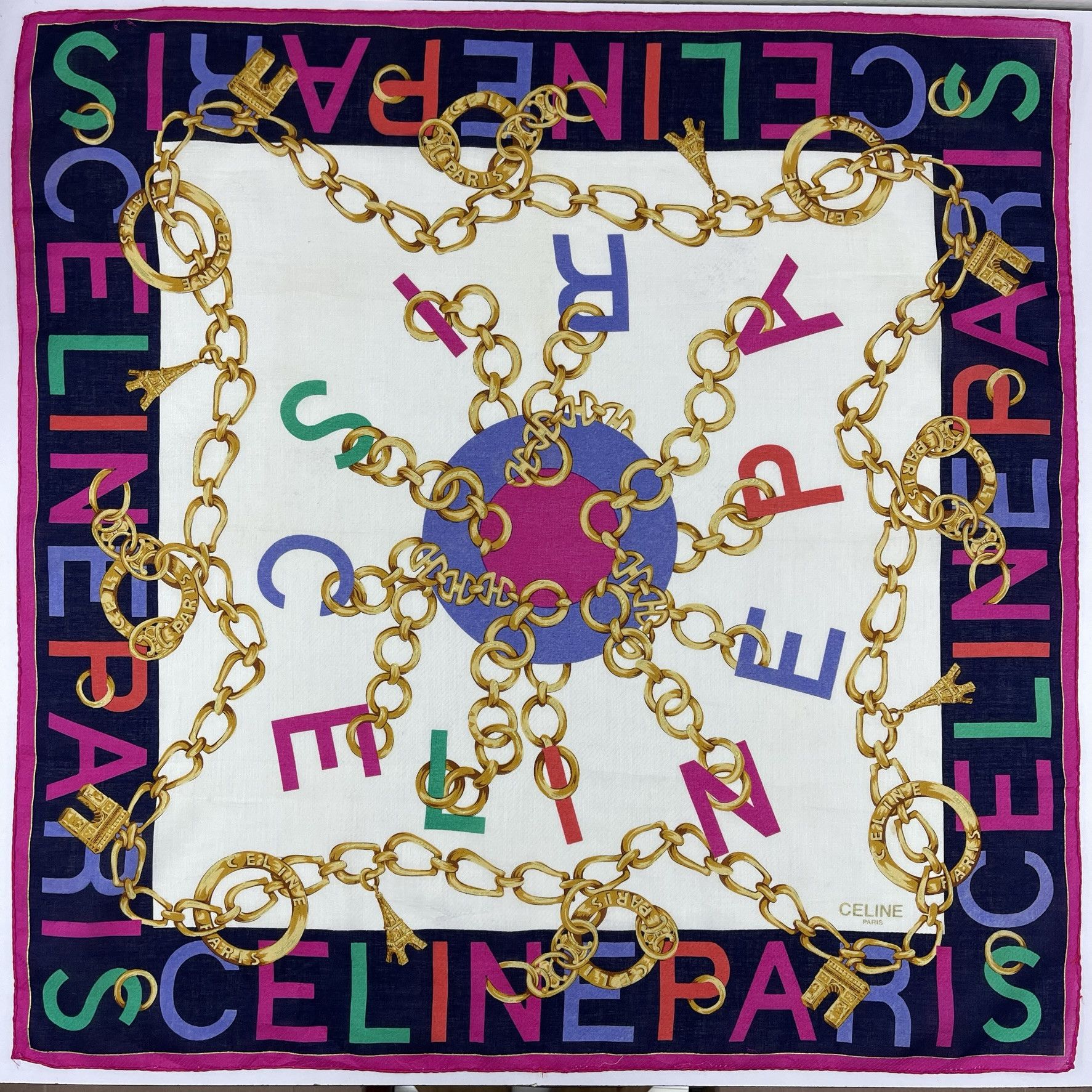 Celine Celine Paris Handkerchief / Neckerchief / Bandana - 4149 Size ONE SIZE - 2 Thumbnail