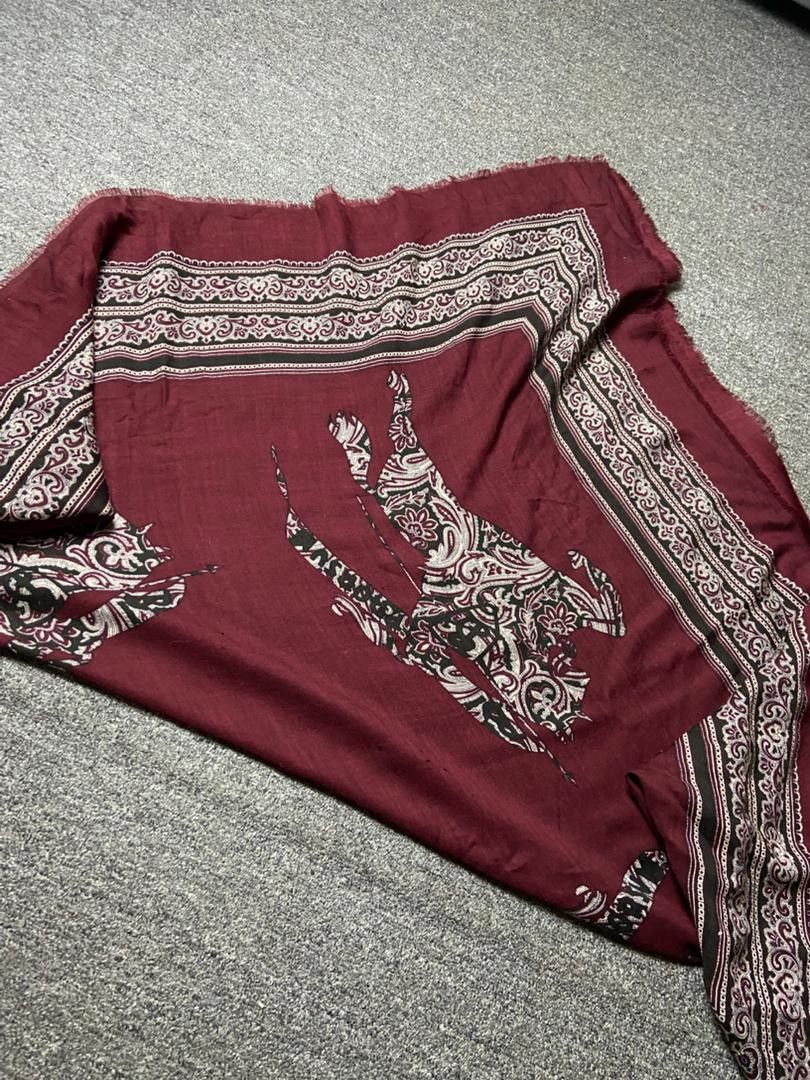 Burberry Prorsum Vintage Burberry Prorsum Paisley Equestrian Scarf (179) Size ONE SIZE - 2 Thumbnail