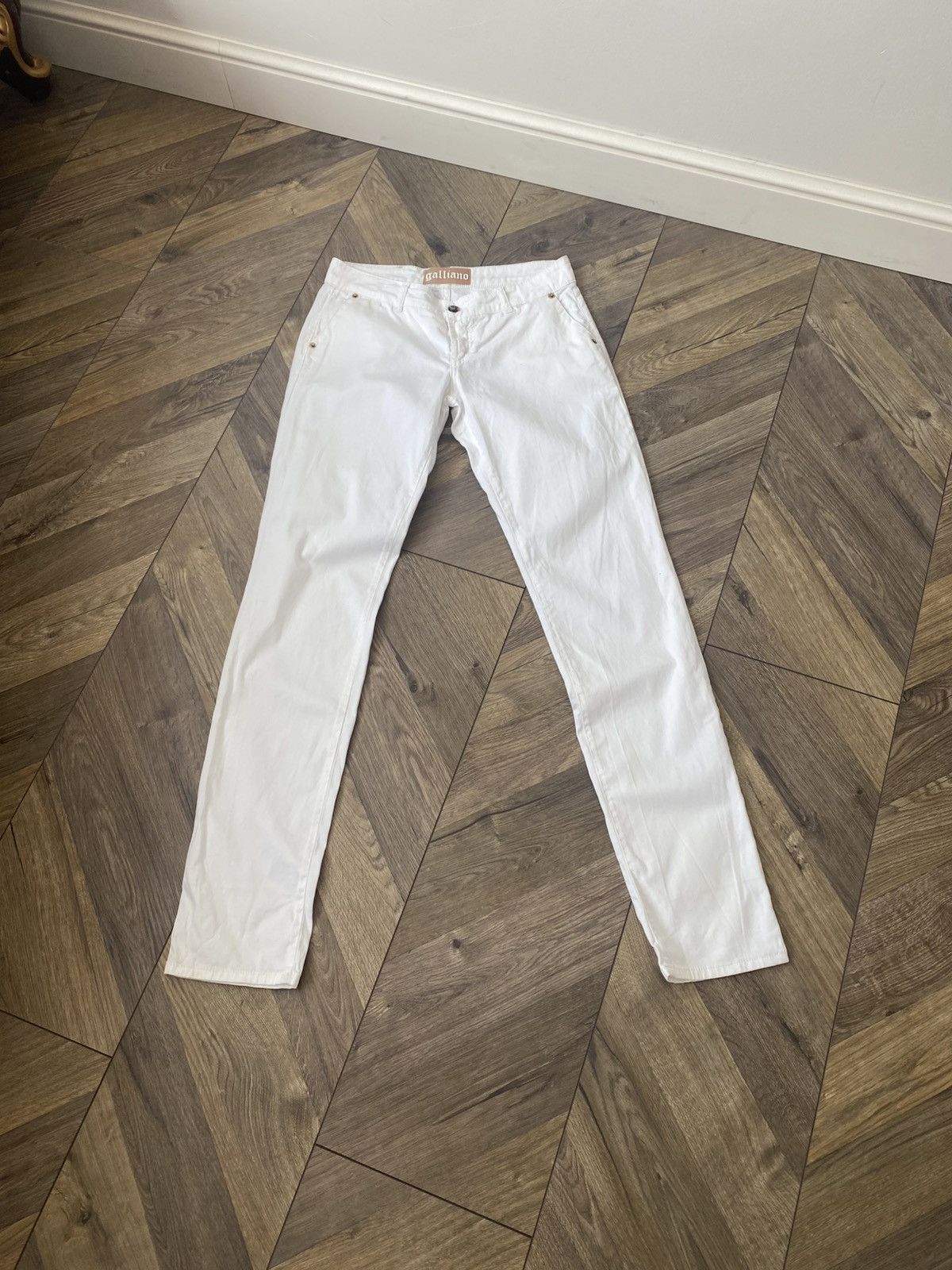 John Galliano Vintage John Galliano women’s white pants Size 28" / US 6 / IT 42 - 1 Thumbnail