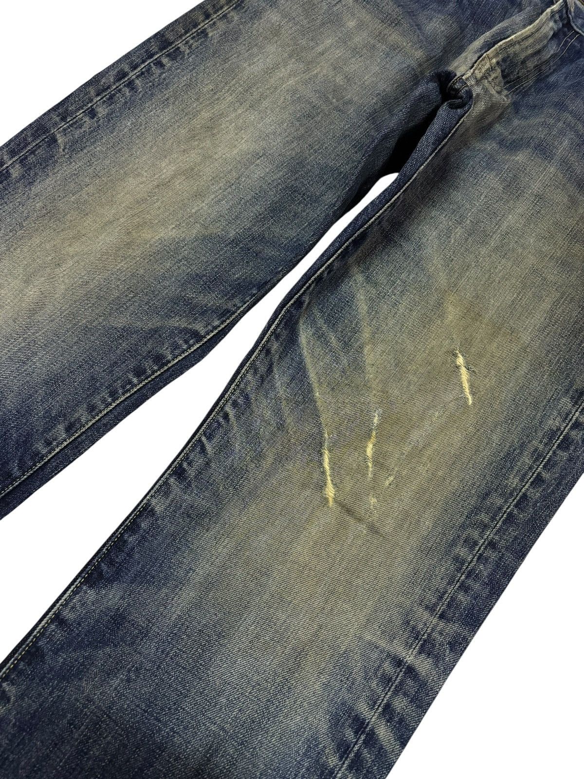 Japanese Brand Vtg Y2k Kaihara Denim Uniqlo Mud Washed Distressed Jeans Size US 32 / EU 48 - 3 Thumbnail