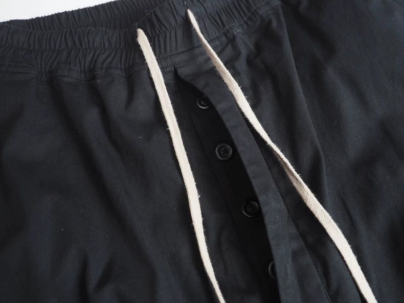 Rick Owens Rick owensBlack seven-point low-crotch workwear pants 2503- Size US 32 / EU 48 - 3 Thumbnail
