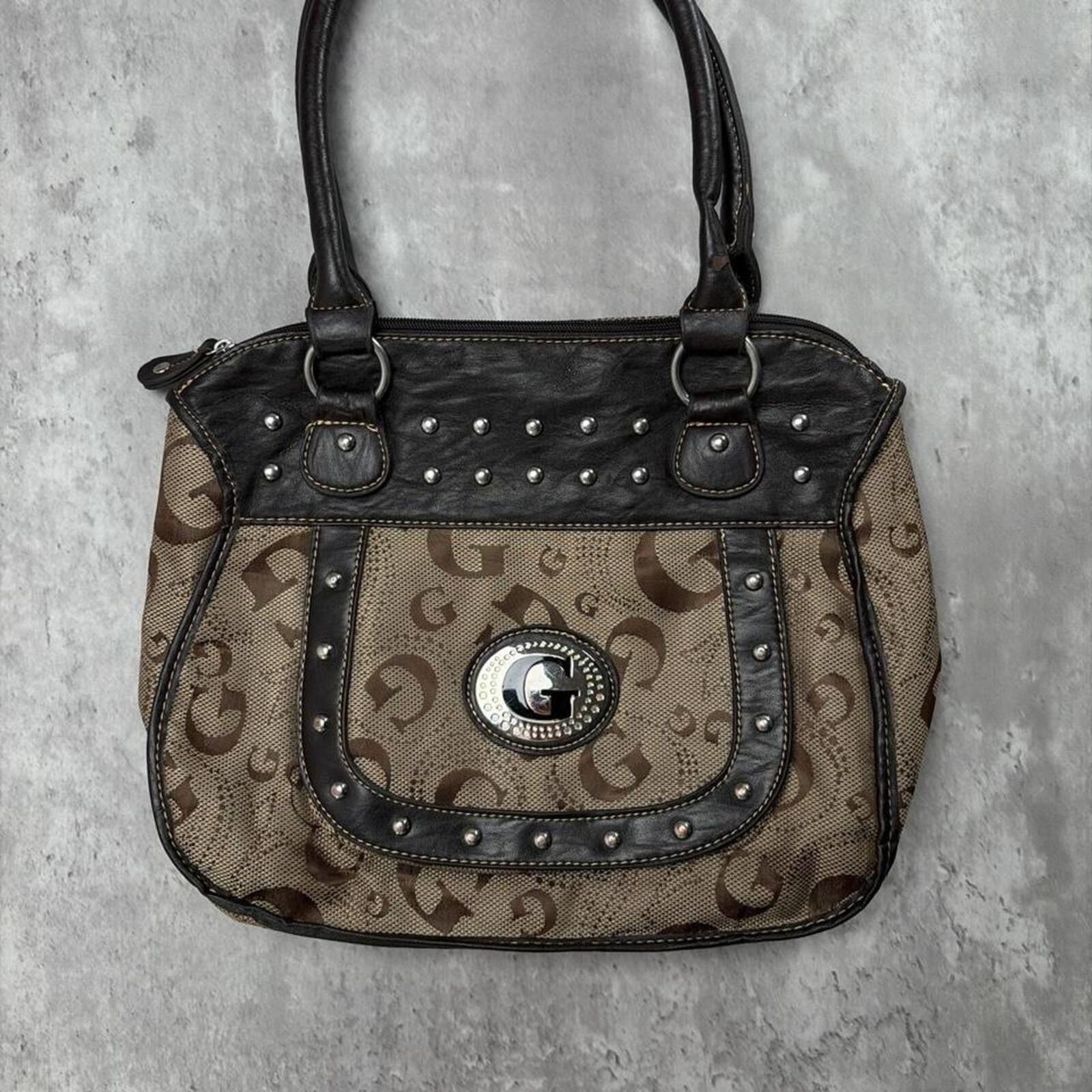 Guess Y2K Brown Guess Grunge Gothic Soho Shoulder Bag Size ONE SIZE - 2 Thumbnail