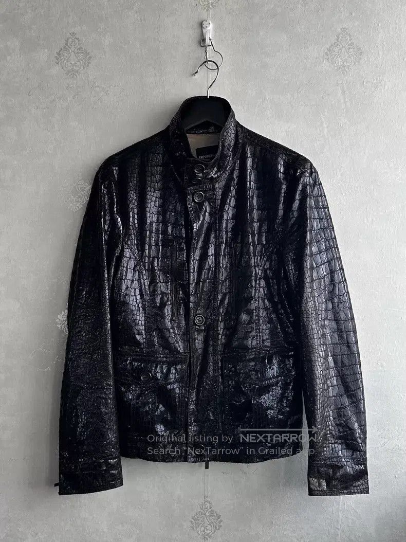 Emporio Armani Emporio Armani Crocodile Pattern Electric Jacket i Size US S / EU 44-46 / 1 - 1 Thumbnail