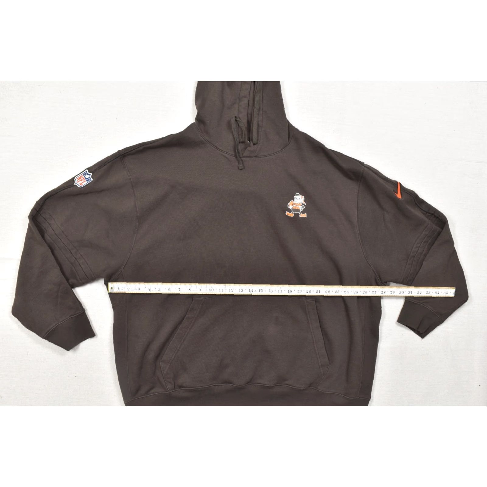 Nike Nike Browns Hoodie Sweatshirt Mens 3XL Brown Fleece Cotton Pullover Browns Gr Football Gridiron Size US XXL / EU 58 / 5 - 3 Thumbnail