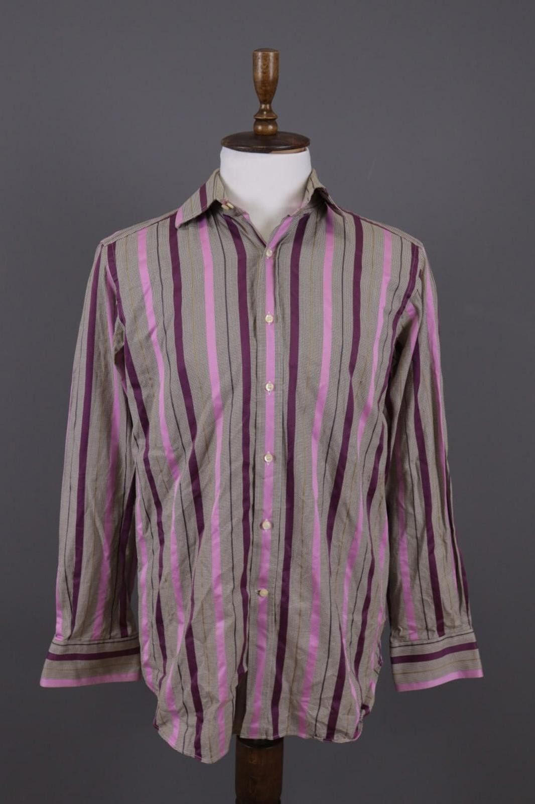 Etro Etro Milano Multicolor Striped Button Down Shirt Size 41 Size US M / EU 48-50 / 2 - 1 Thumbnail