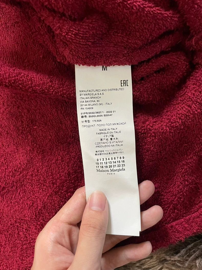 Maison Margiela Maison Margiela Liu Yaowen's same style, red knot polo, sho Size US M / EU 48-50 / 2 - 3 Thumbnail