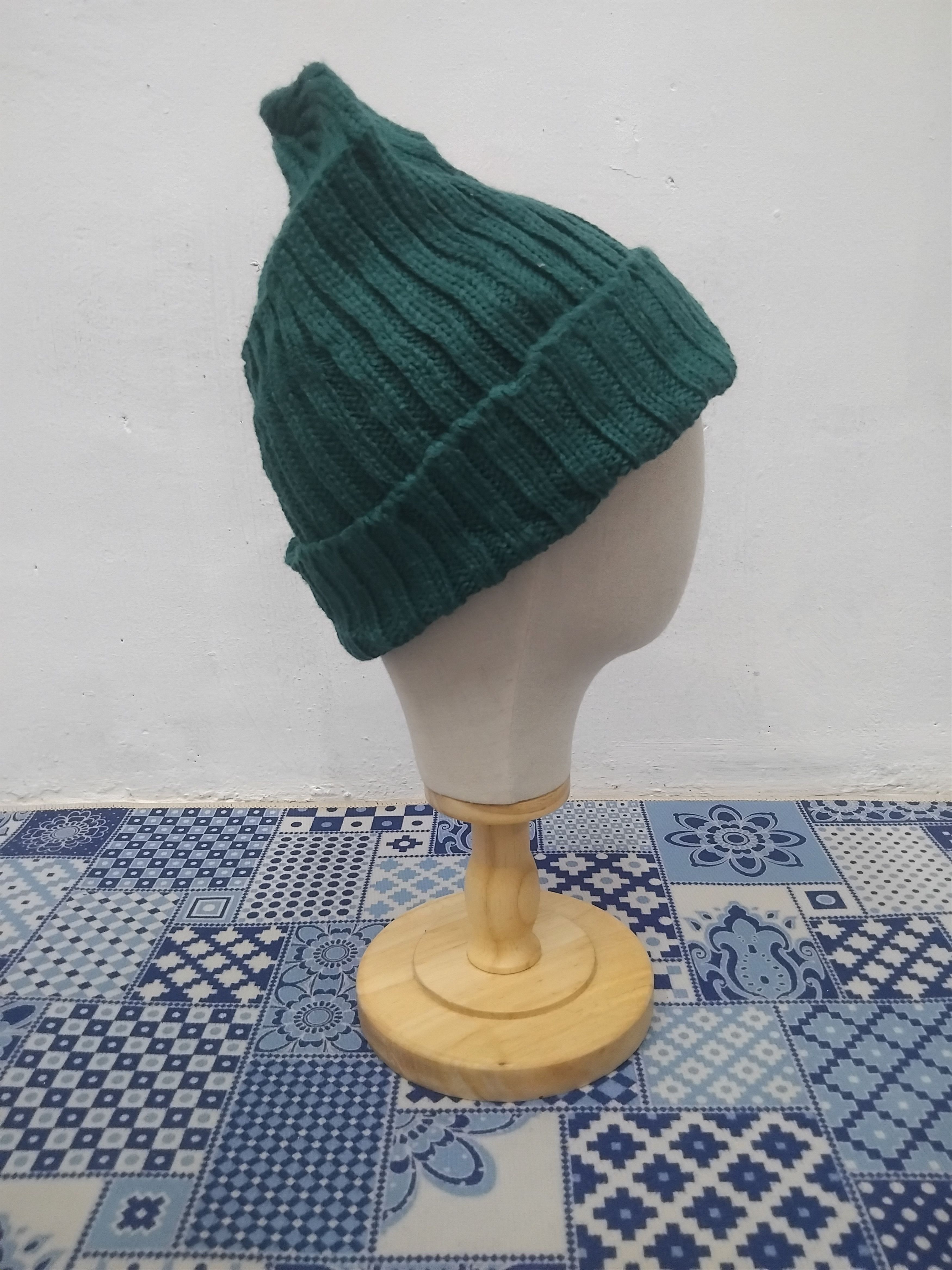 Japanese Brand 💥Heart market green colour beanie Size ONE SIZE - 6 Thumbnail