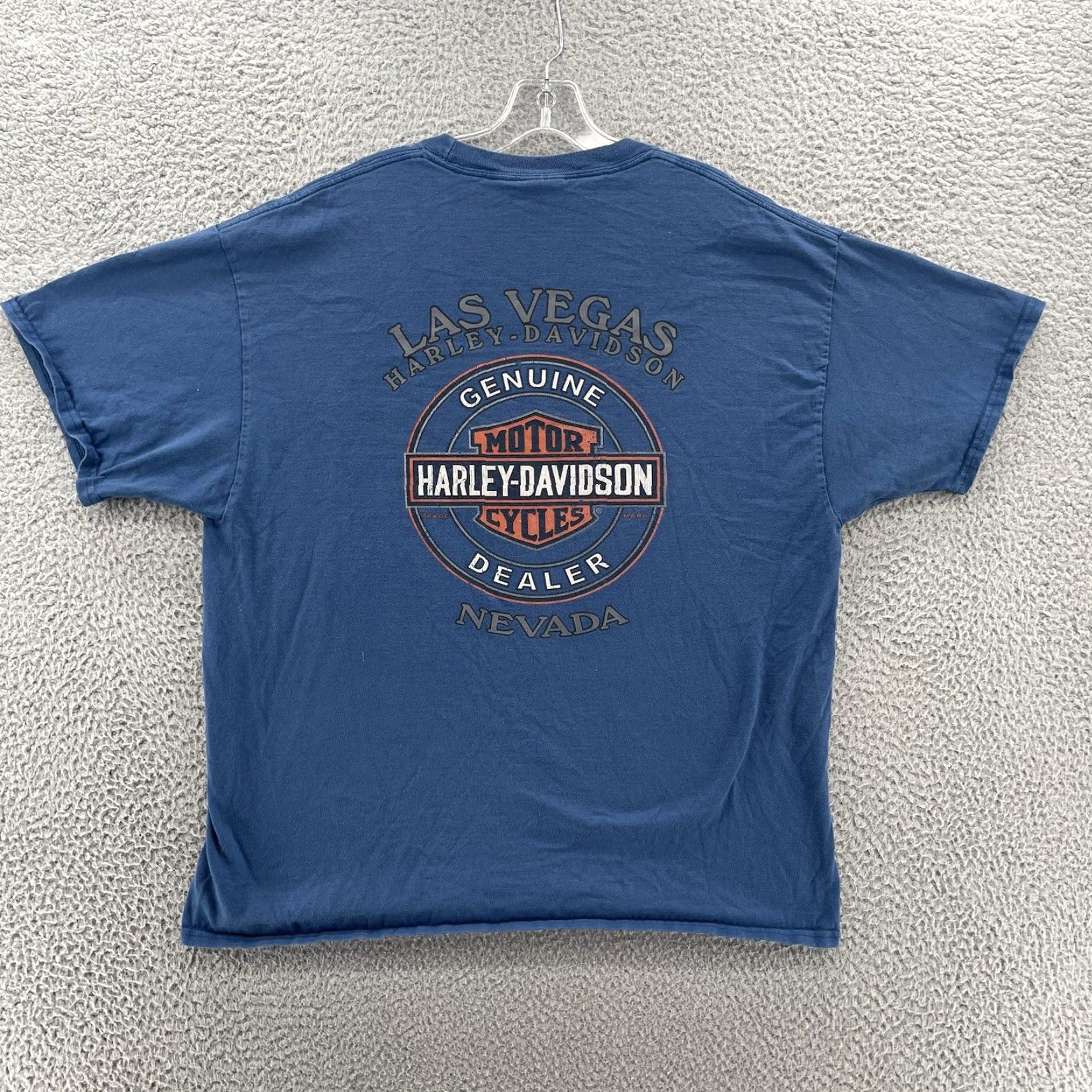 Harley Davidson Harley-Davidson T Shirt Men’s XL Blue Las Vegas Moto Biker Y2K Streetwear 90’s Shirt Mens XL Blue Harley-Davidson T Shirt Size US XL / EU 56 / 4 - 5 Thumbnail