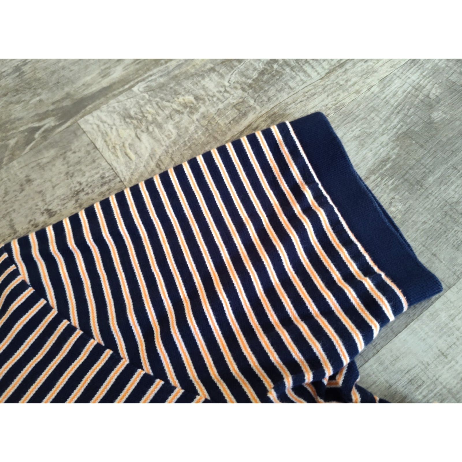 Ralph Lauren VINTAGE Ralph Lauren Polo Shirt Men XL Blue Orange Striped Pony Embroidered Classic Preppy Size US XL / EU 56 / 4 - 5 Thumbnail