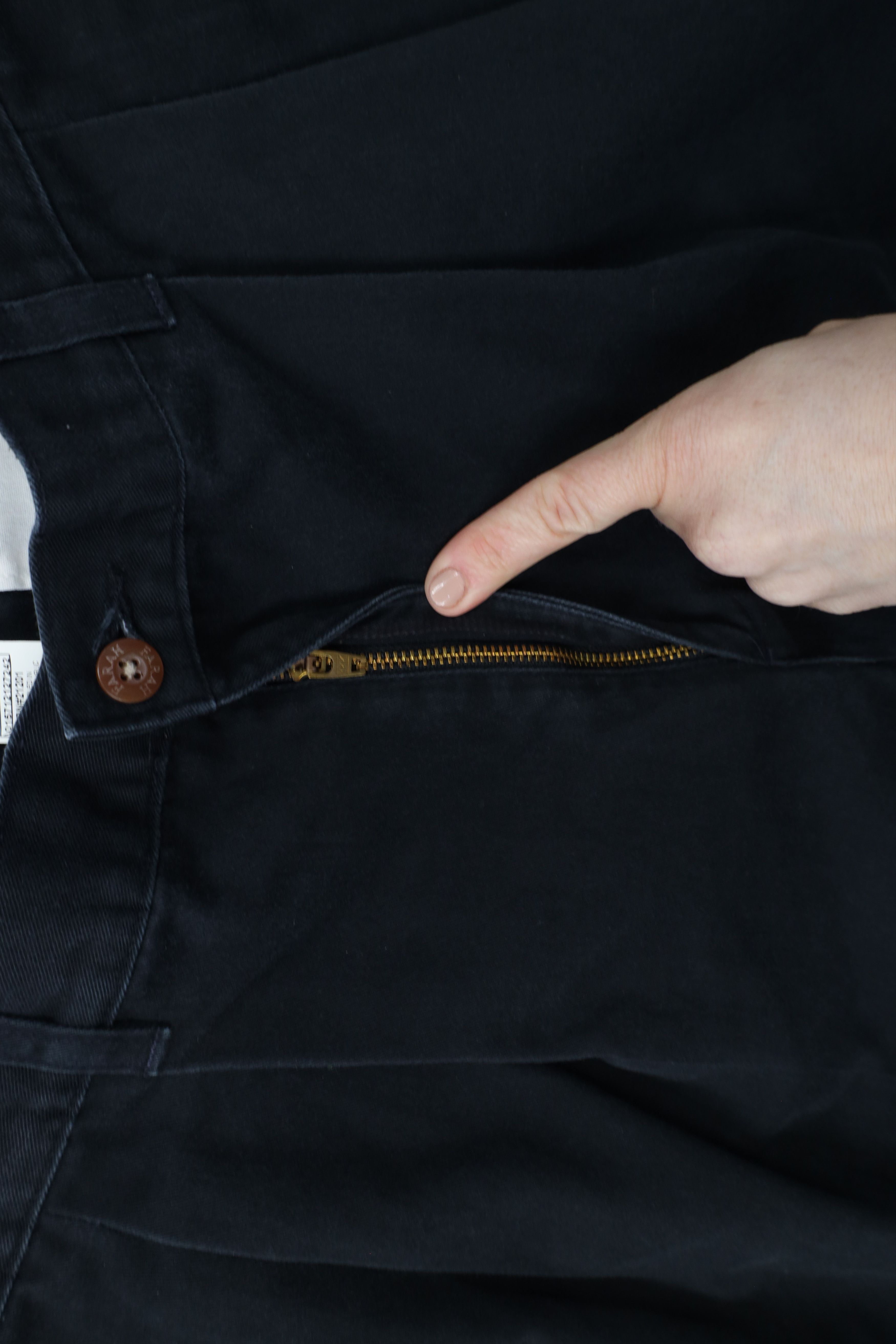 Vintage Vintage 90s Streetwear Straight Leg Chino Pants Black Size US 30 / EU 46 - 5 Thumbnail