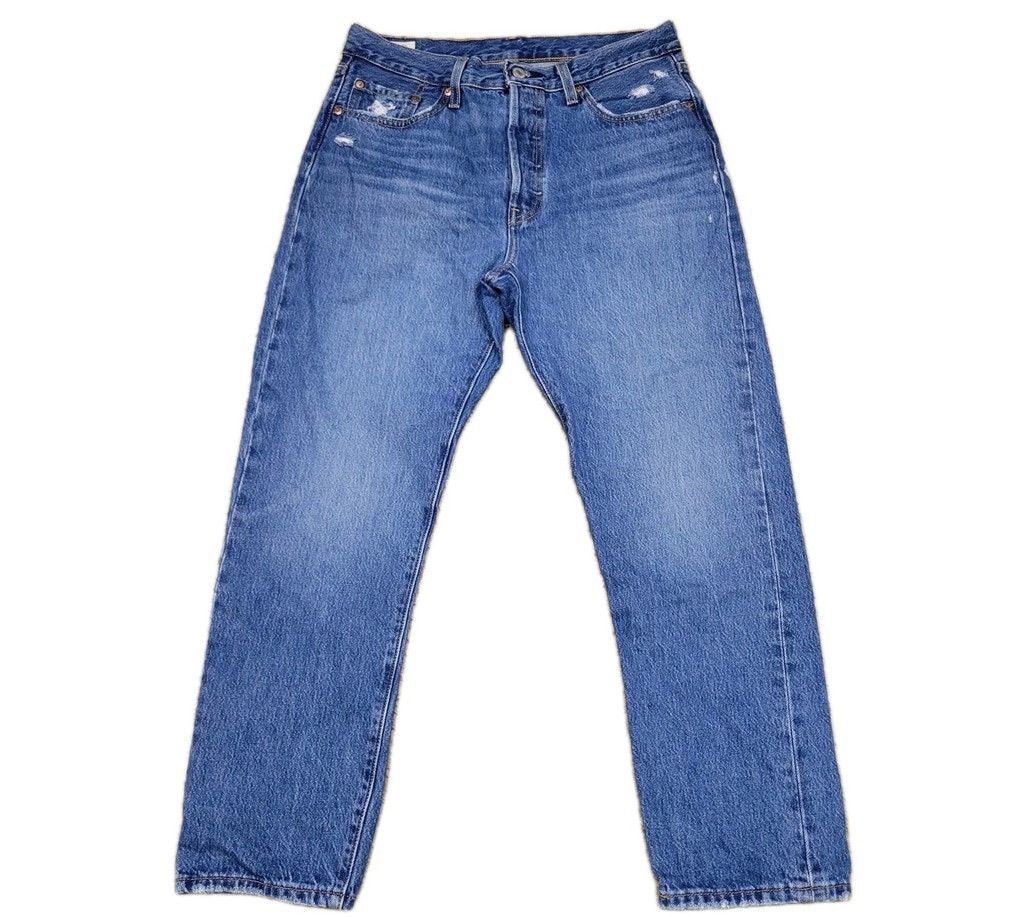 Levi's Levi's Premium Quality Clothing Blue Straight Button-Fly Men Size US 29 - 3 Thumbnail