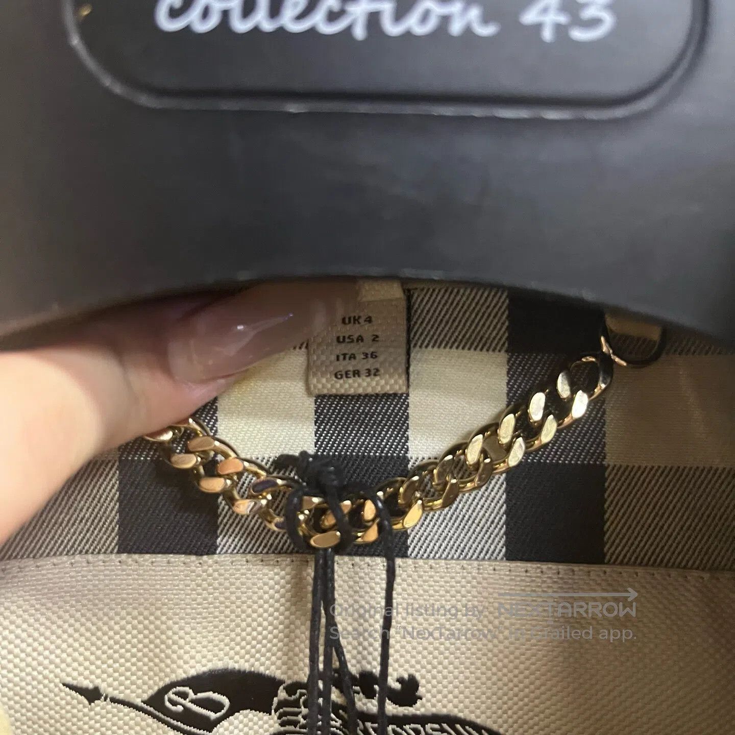 Burberry Burberry Honey-colored solid-color double-buttoned mid-len Size S / US 4 / IT 40 - 5 Thumbnail