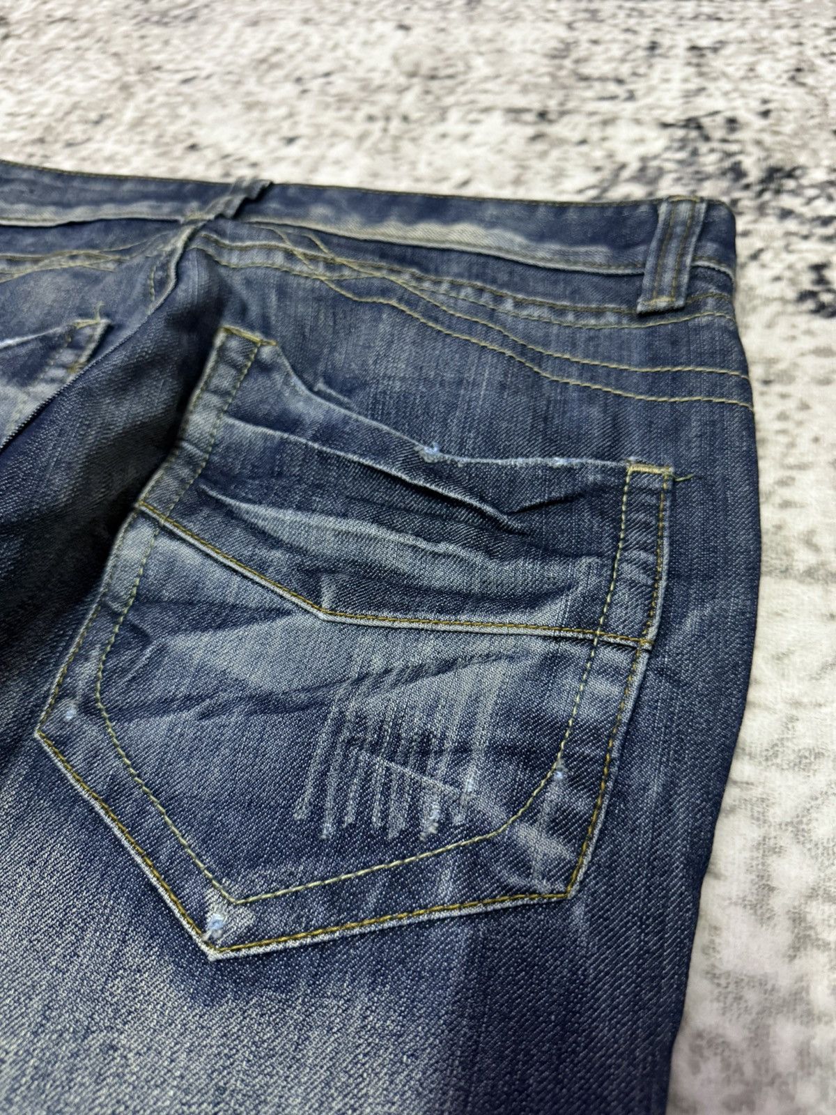 Japanese Brand Tornado Mart Style Studded Tribal Denim Japanese Brand Size US 30 / EU 46 - 13 Thumbnail