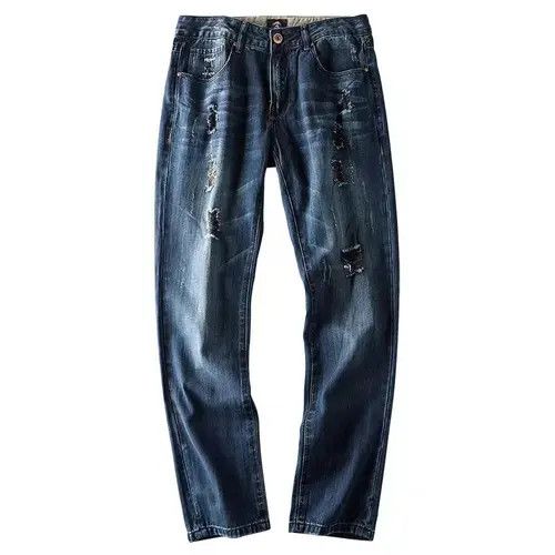 VIBE Covered Ripped Straight Leg Wash Denim Trousers Size US 32 / EU 48 - 7 Thumbnail