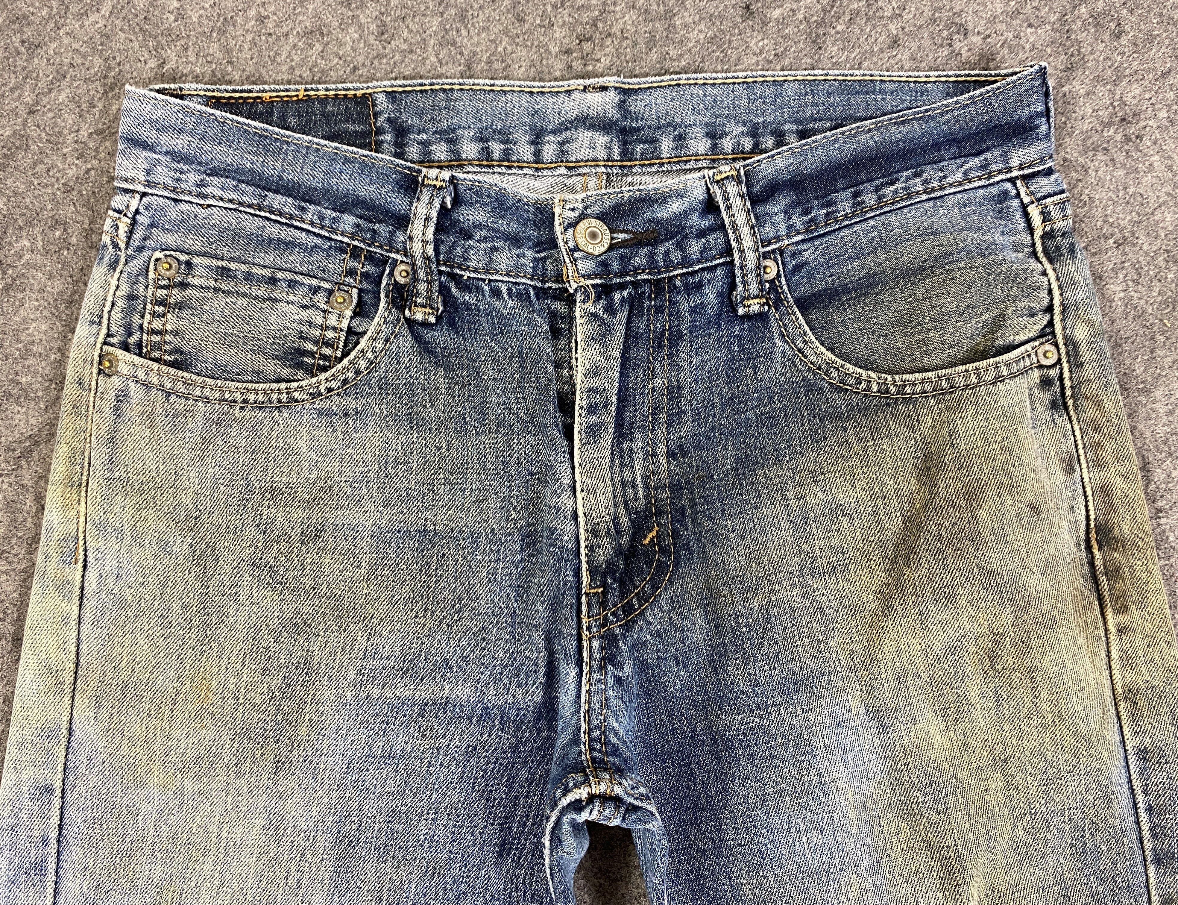 Levi's Dirty Blue Vintage Levis 527 Flare Jeans 33x28.5 - JN3164 Size US 33 - 3 Thumbnail