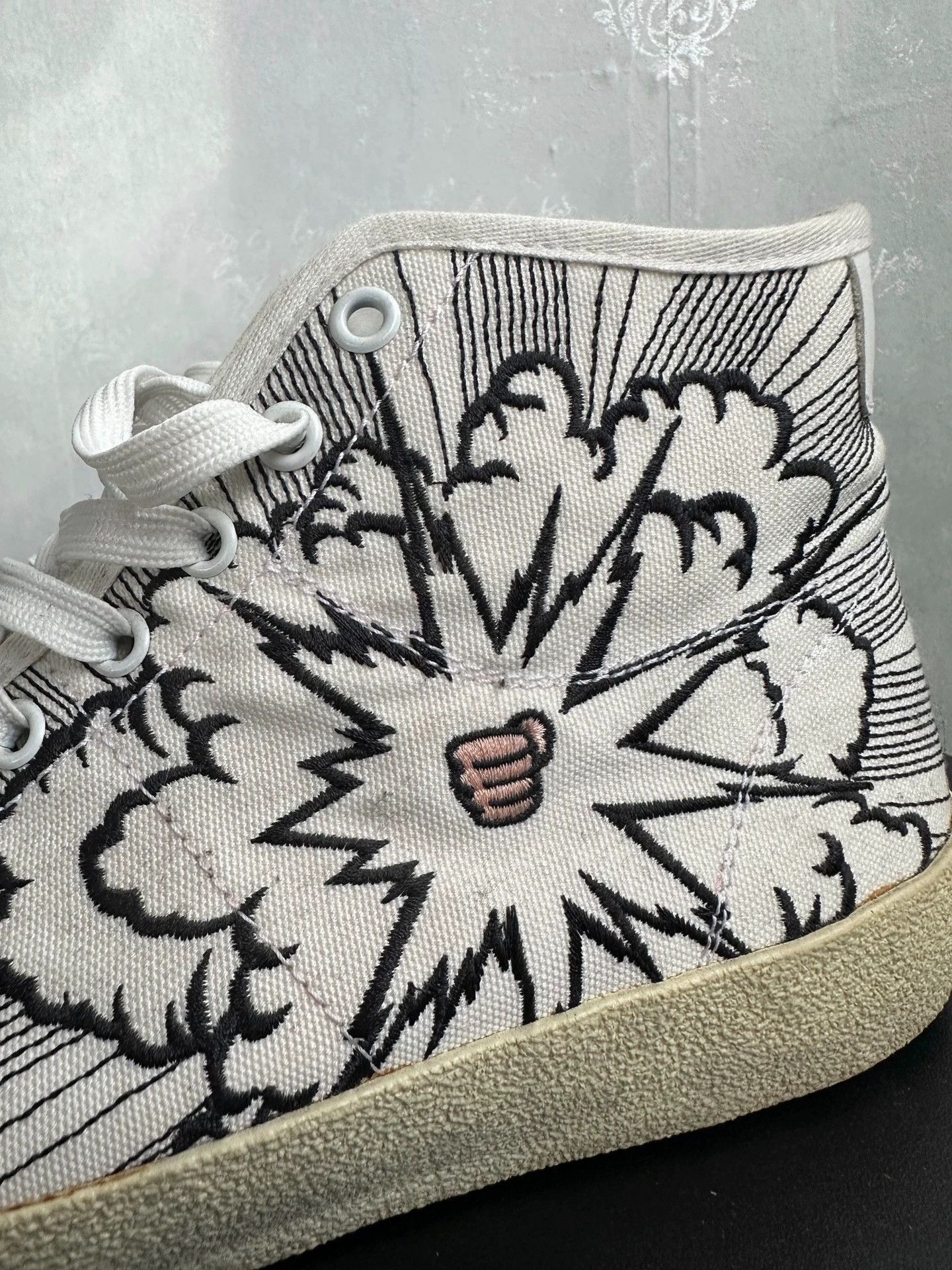 Saint Laurent Paris Saint Laurent 16SS Explosive Fist Sneakers Size US 10 / EU 43 - 5 Thumbnail