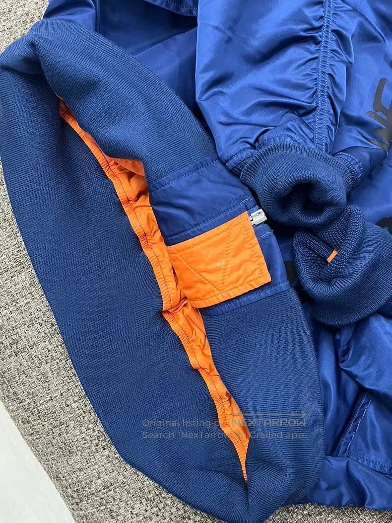Vetements Vetements Dark Blue Reversible Outline Flight Jacket Size US M / EU 48-50 / 2 - 6 Thumbnail