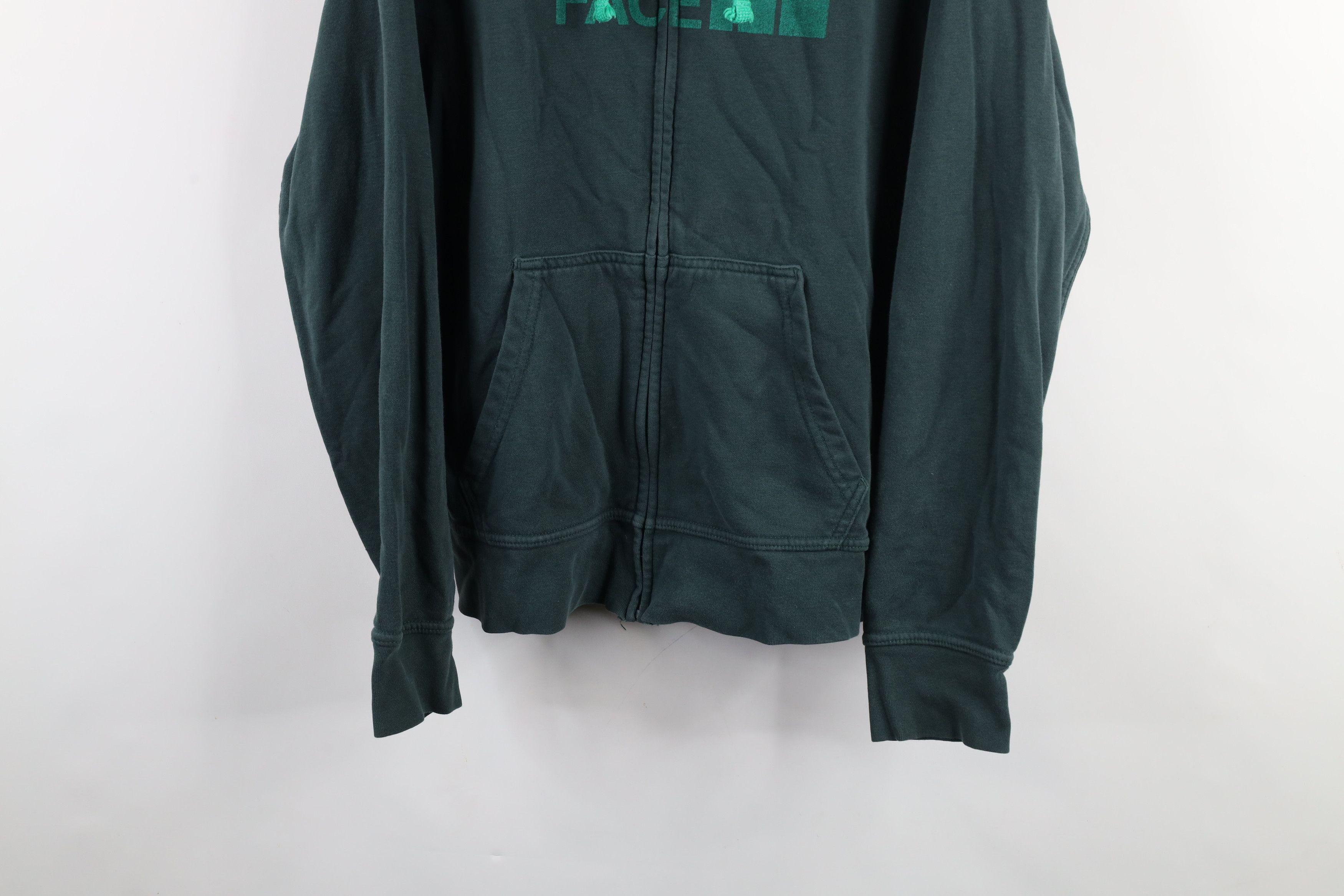 The North Face × Vintage Vintage The North Face Spell Big Logo Full Zip Hoodie Green Size US M / EU 48-50 / 2 - 3 Thumbnail