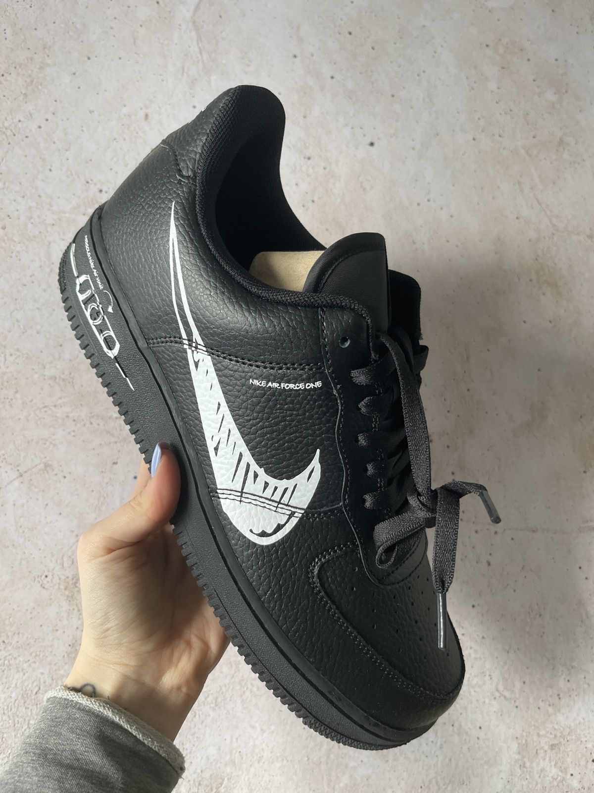 Nike Nike Air Force 1 Low Sketch Black Size US 10.5 / EU 43-44 - 2 Thumbnail