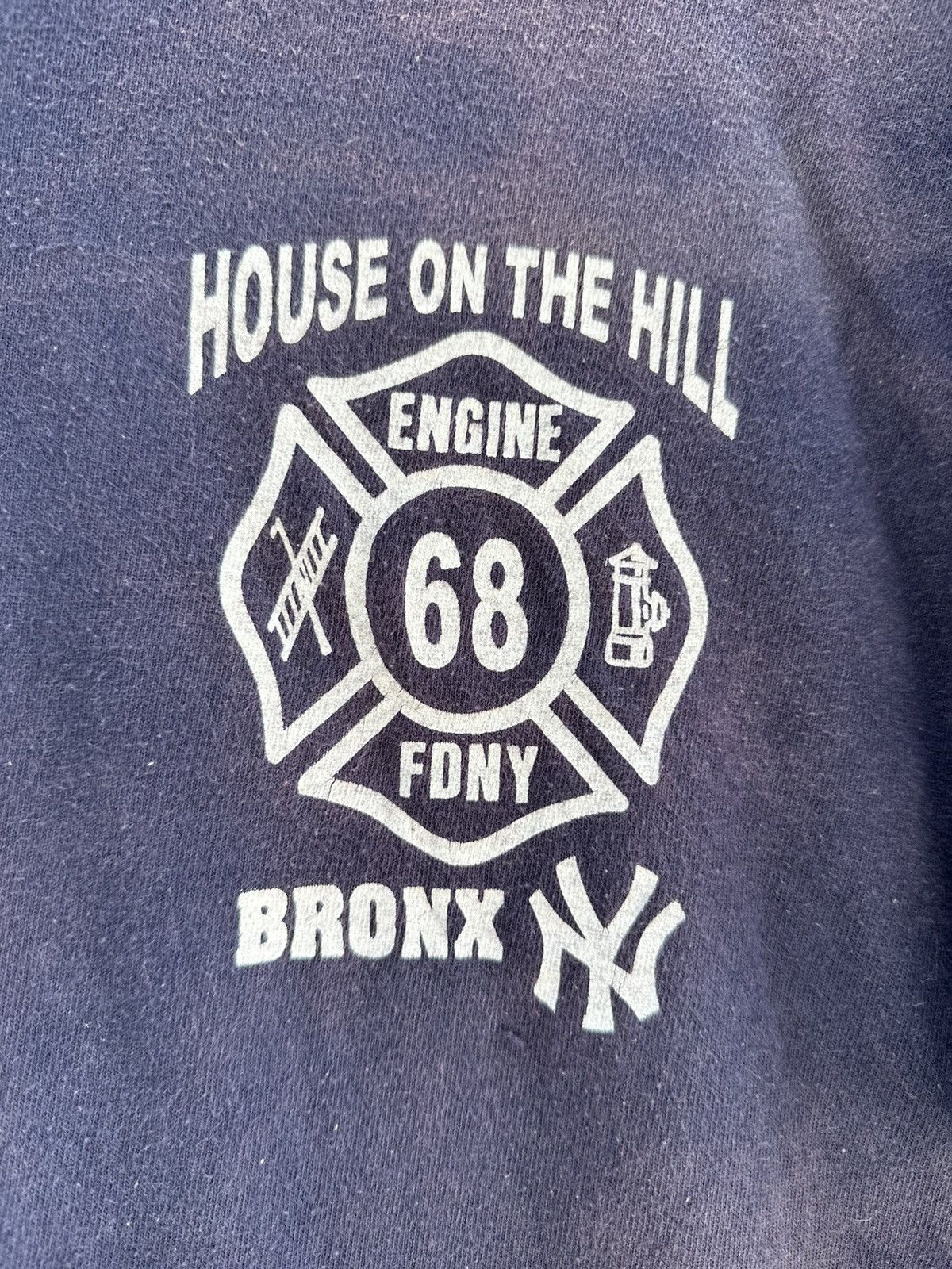 Rap Tees Thrashed Vintage FDNY House On The Hill Brony Sun Faded T Size US L / EU 52-54 / 3 - 4 Thumbnail