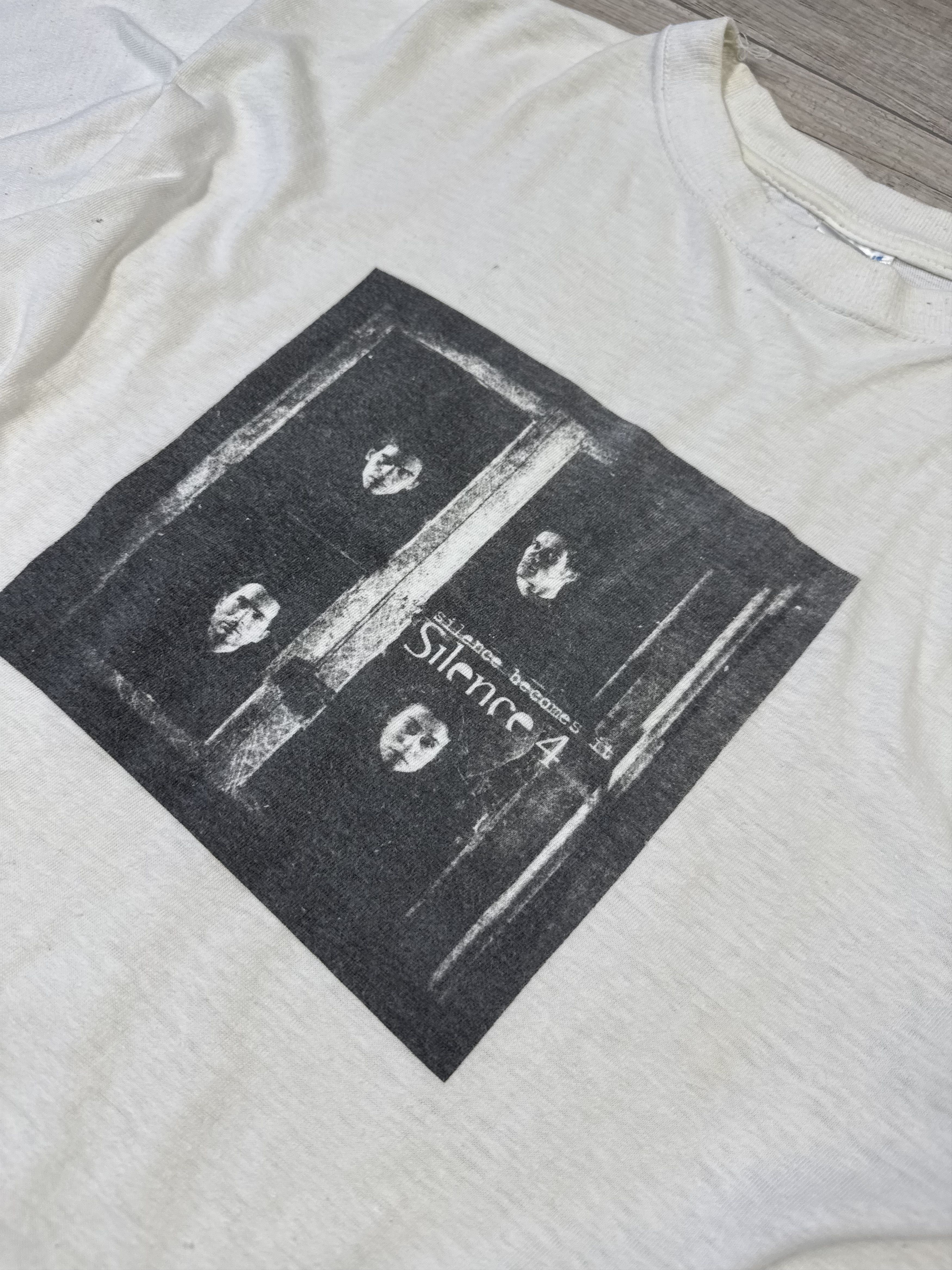 Band Tees Silence 4 Silence Becomes It Vintage 1998 Album Rock Tee Size US L / EU 52-54 / 3 - 5 Thumbnail